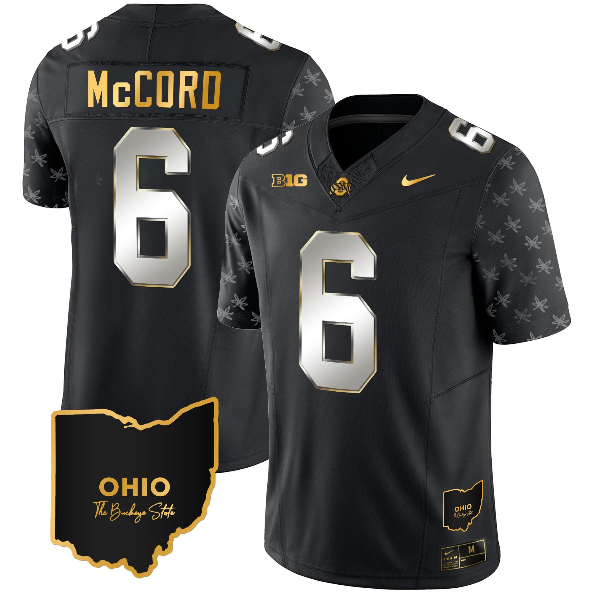 Men's Ohio State Buckeyes 2023 Alternate Gold Jersey - Stitched