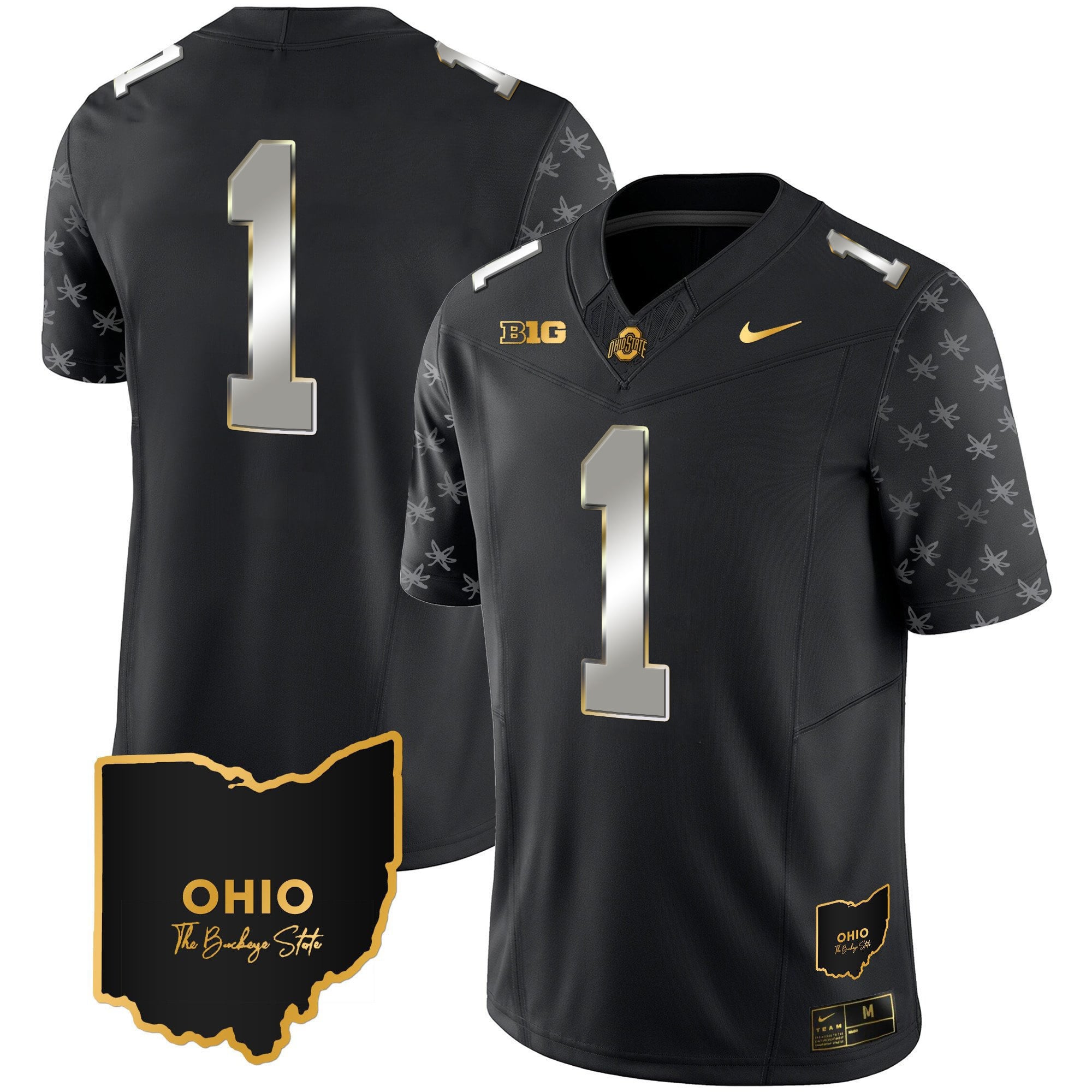 Men's Ohio State Buckeyes 2023 Alternate Gold Jersey - Stitched