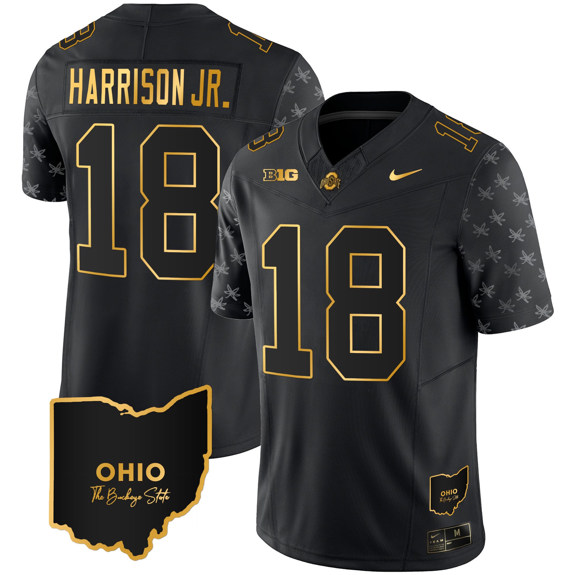 Men's Ohio State Buckeyes 2023 Alternate Gold Jersey - Stitched