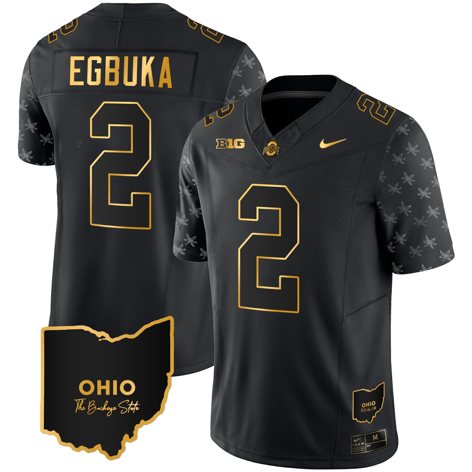 Men's Ohio State Buckeyes 2023 Alternate Gold Jersey - Stitched