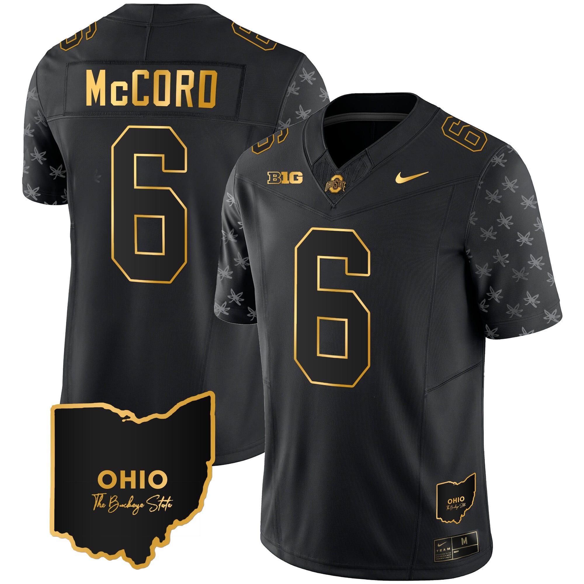 Men's Ohio State Buckeyes 2023 Alternate Gold Jersey - Stitched