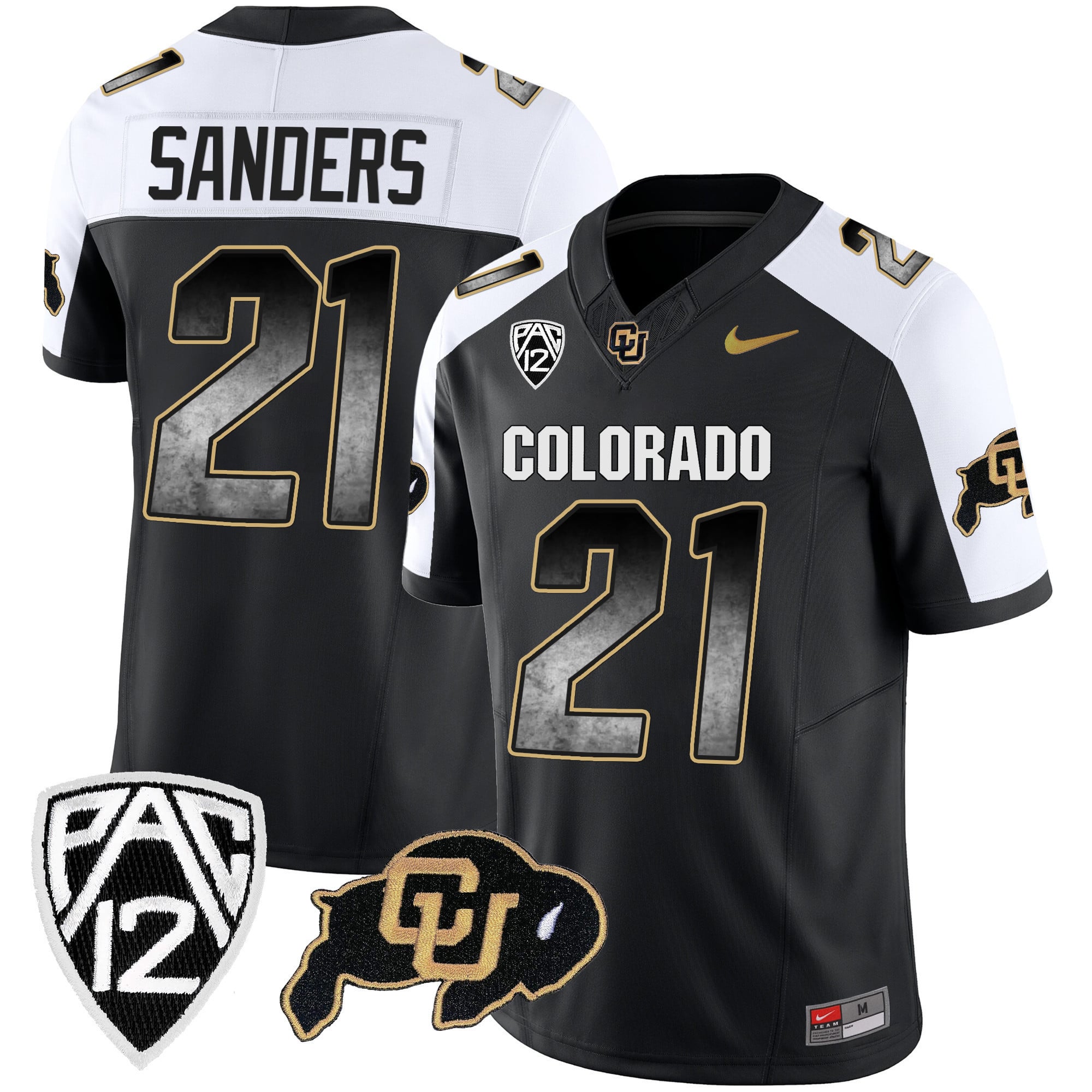 Men's Colorado Buffaloes Arch Smoke Vapor Jersey - All Stitched