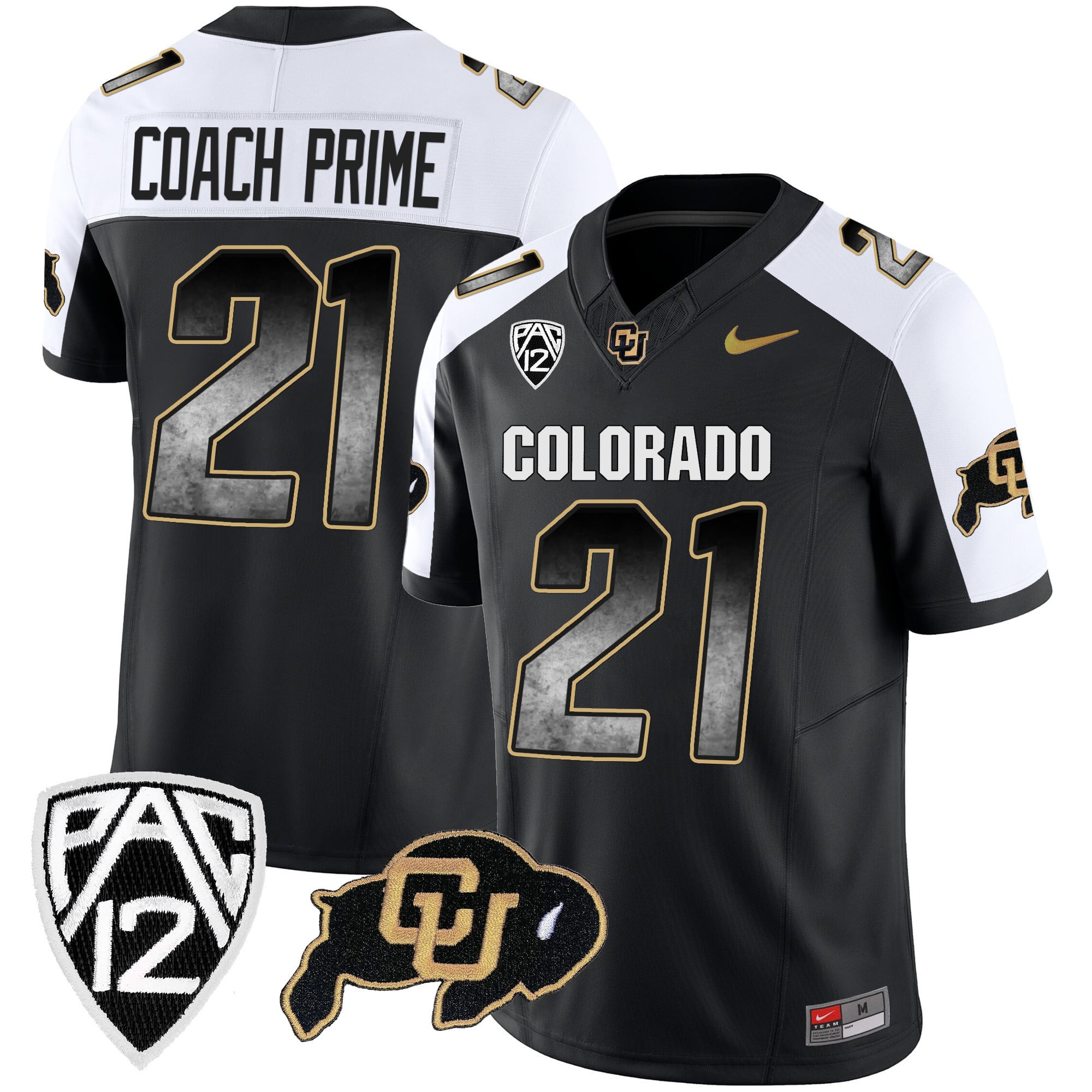 Men's Colorado Buffaloes Arch Smoke Vapor Jersey - All Stitched