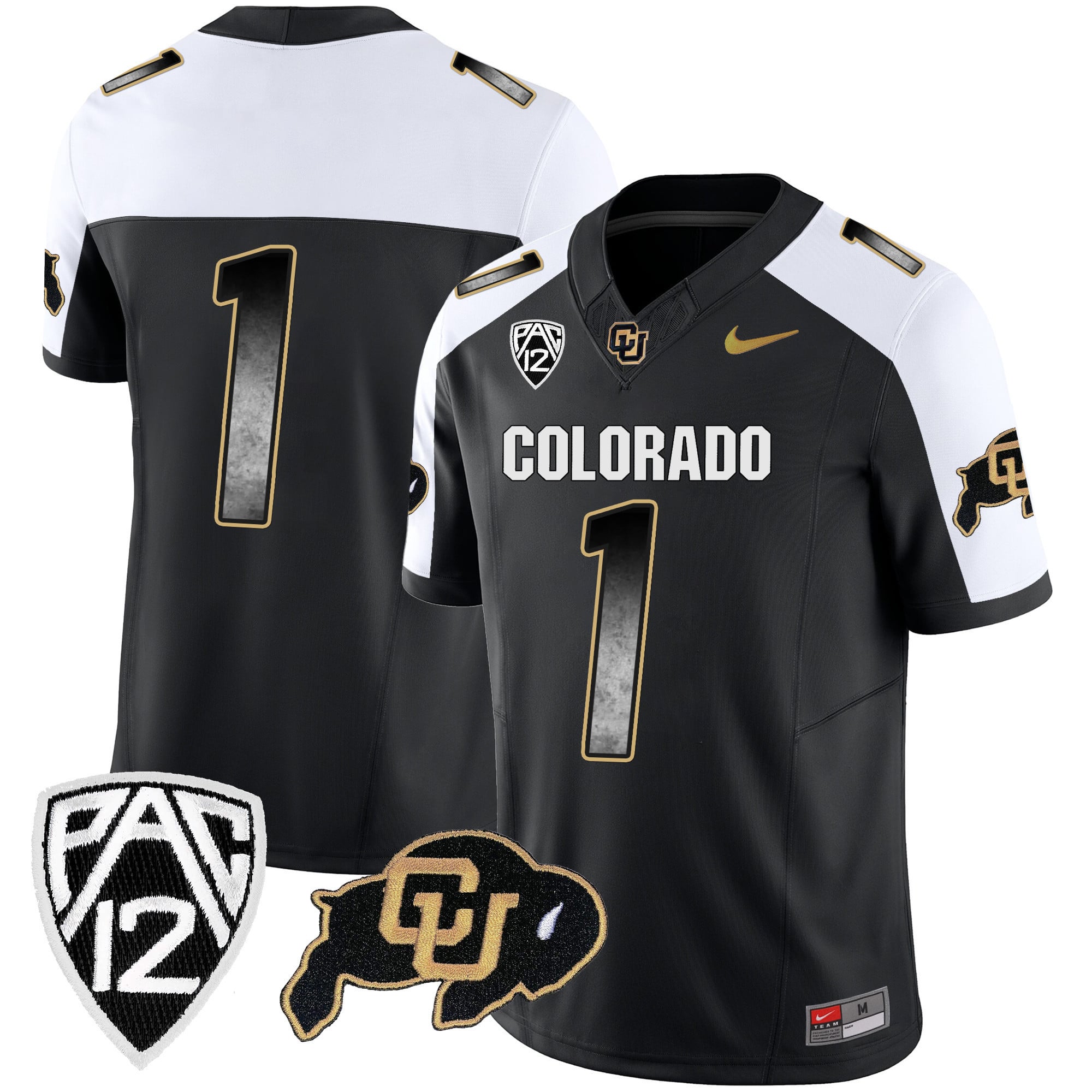 Men's Colorado Buffaloes Arch Smoke Vapor Jersey - All Stitched