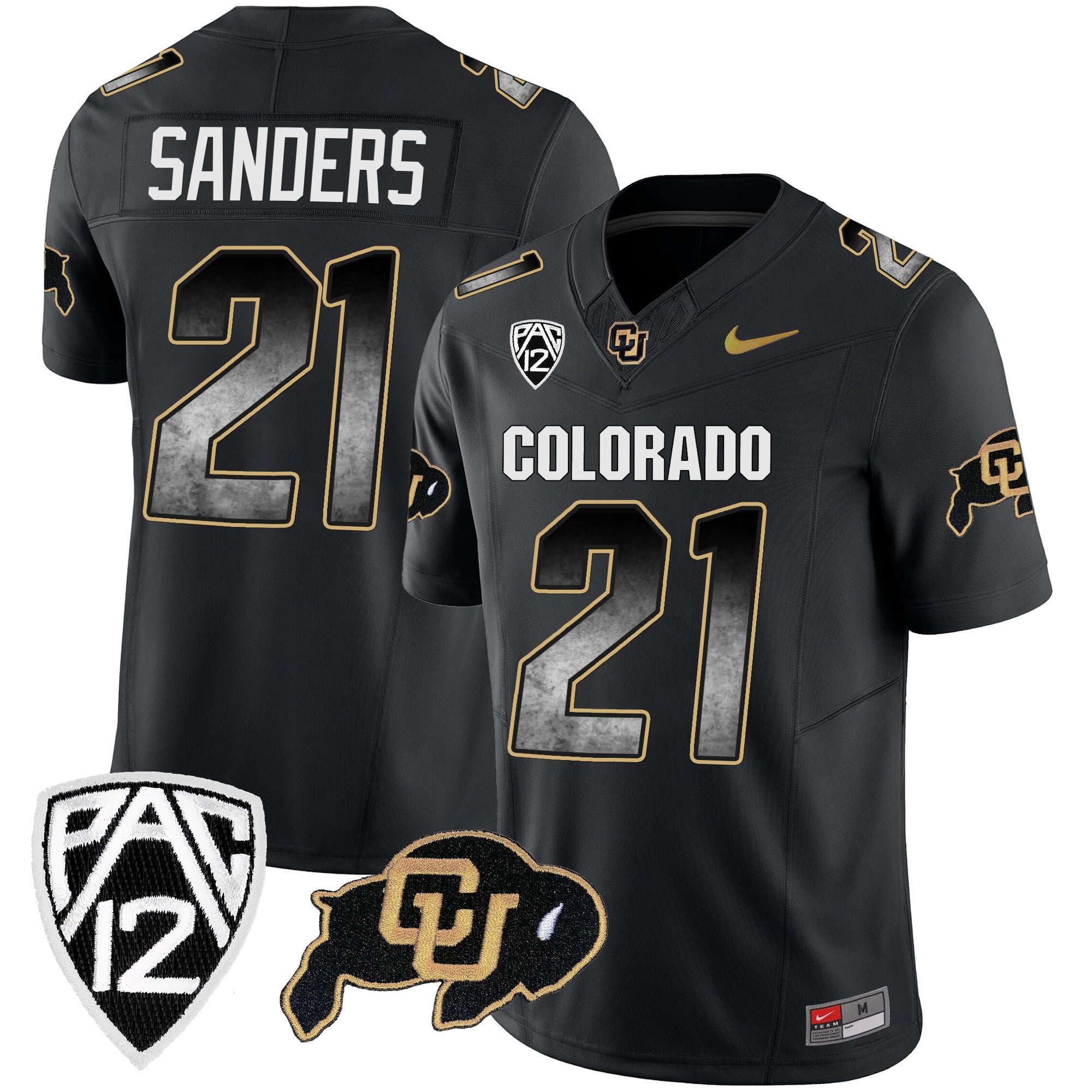 Men's Colorado Buffaloes Arch Smoke Vapor Jersey - All Stitched
