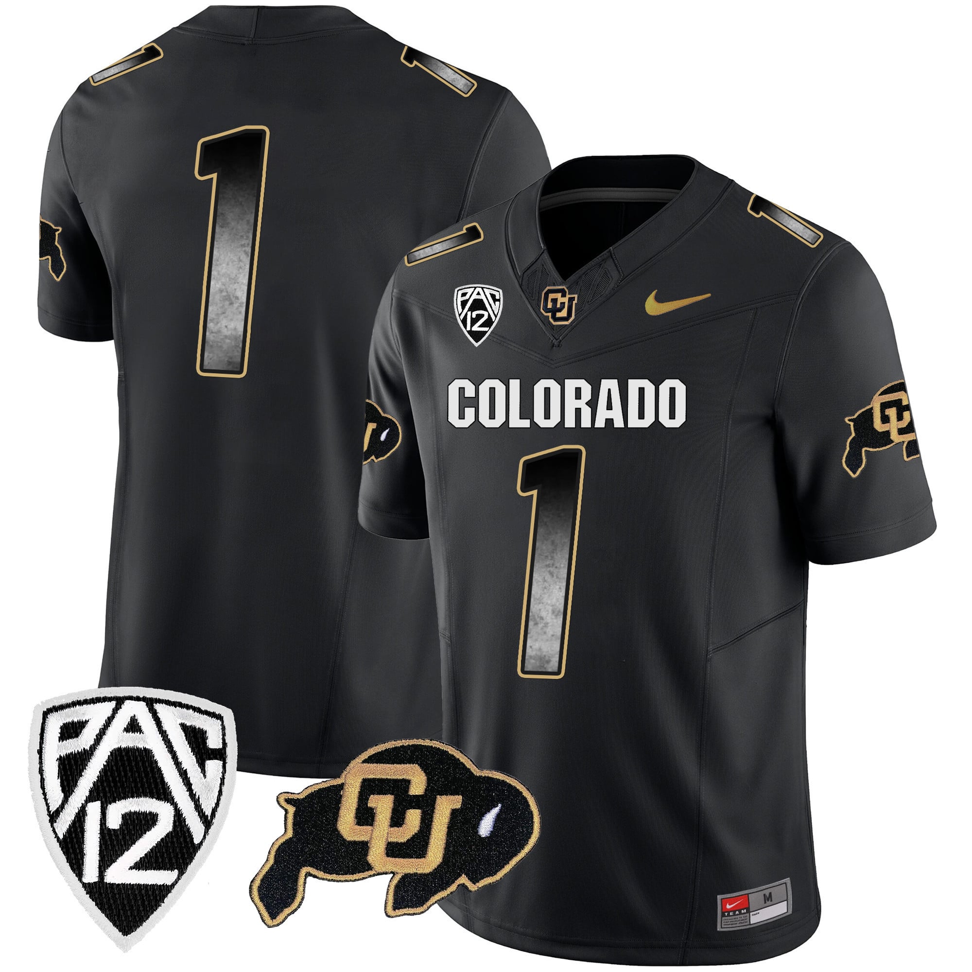 Men's Colorado Buffaloes Arch Smoke Vapor Jersey - All Stitched