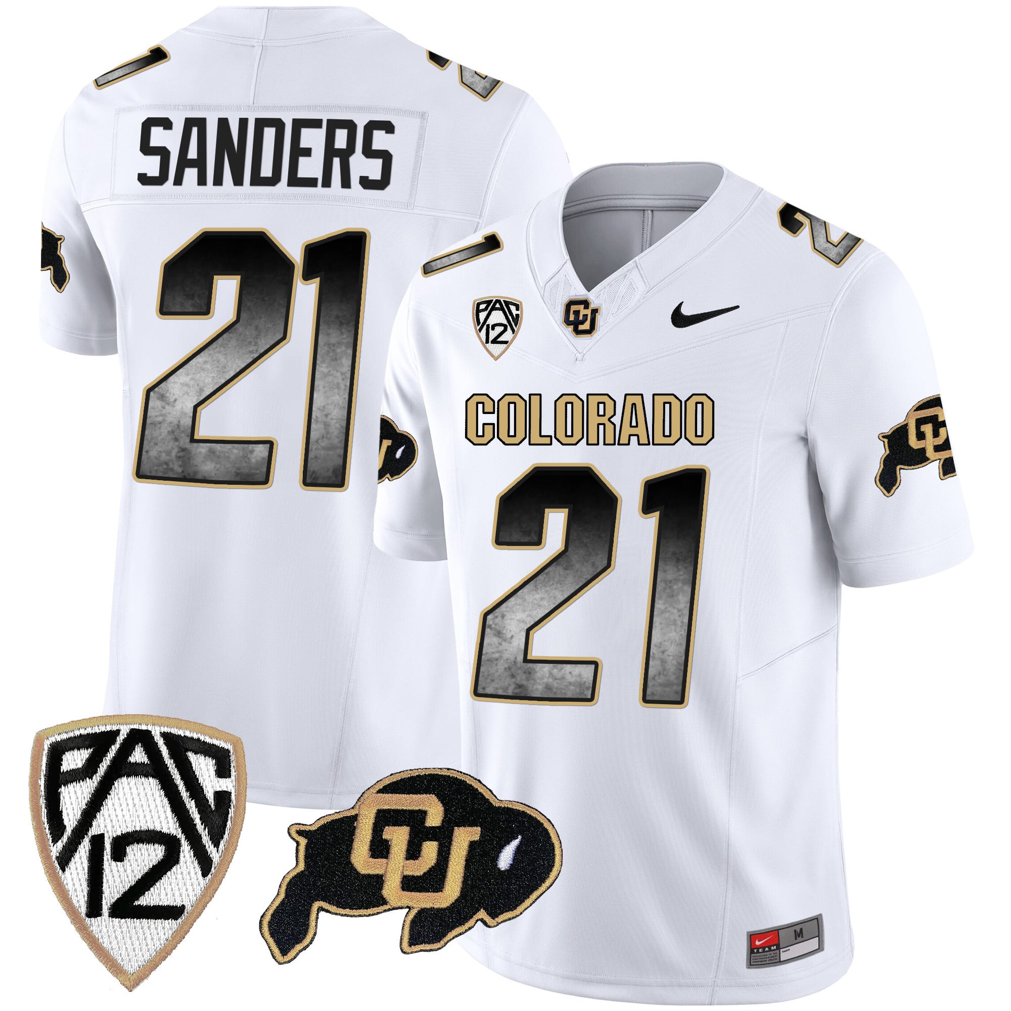 Men's Colorado Buffaloes Arch Smoke Vapor Jersey - All Stitched