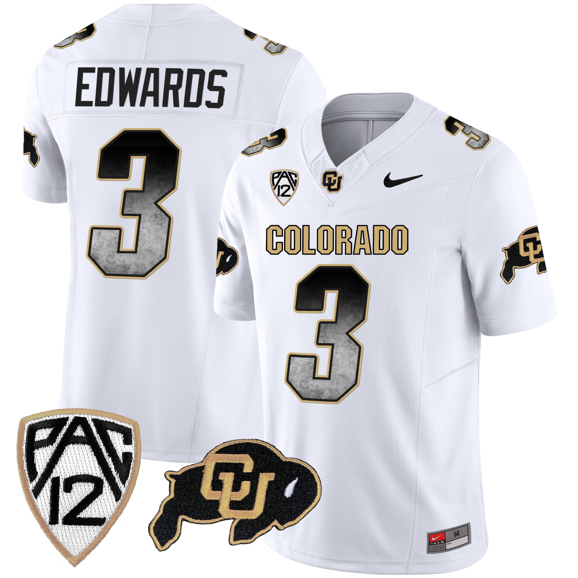 Men's Colorado Buffaloes Arch Smoke Vapor Jersey - All Stitched