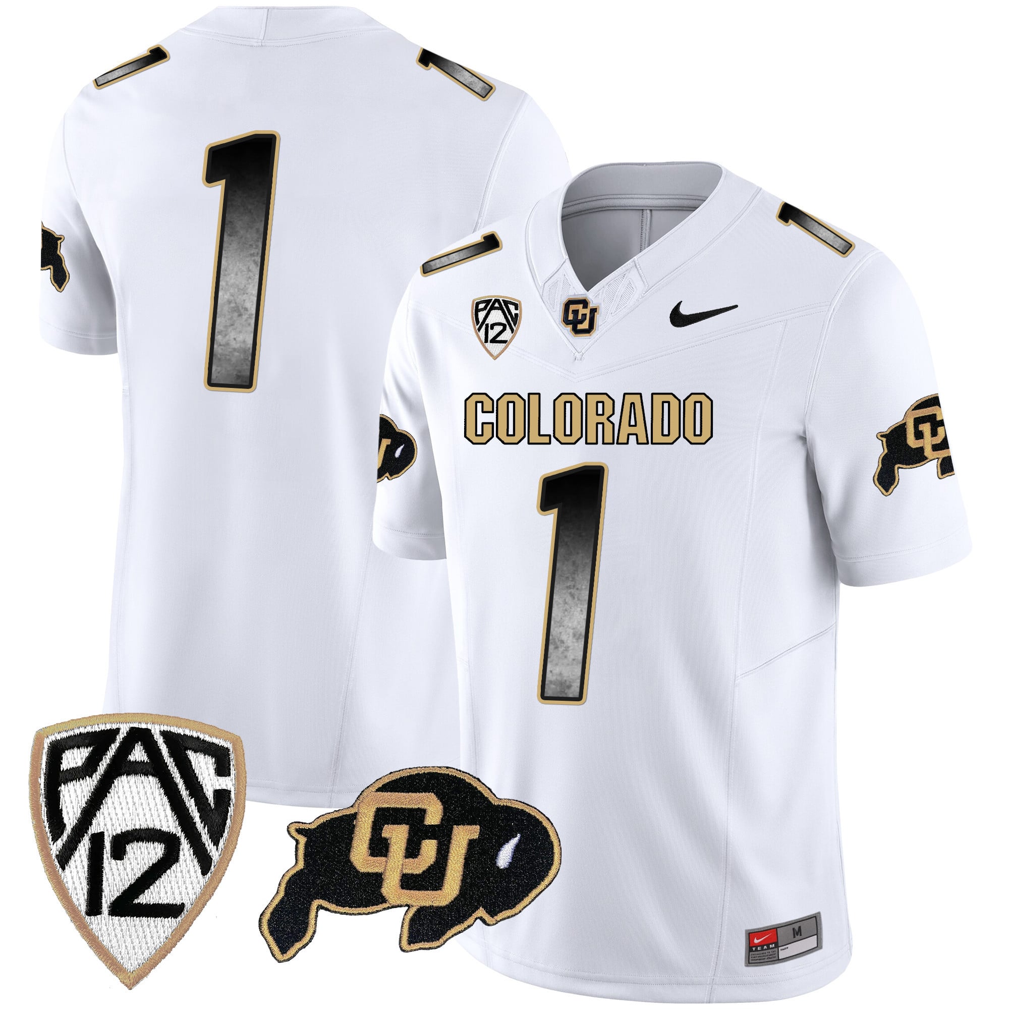Men's Colorado Buffaloes Arch Smoke Vapor Jersey - All Stitched