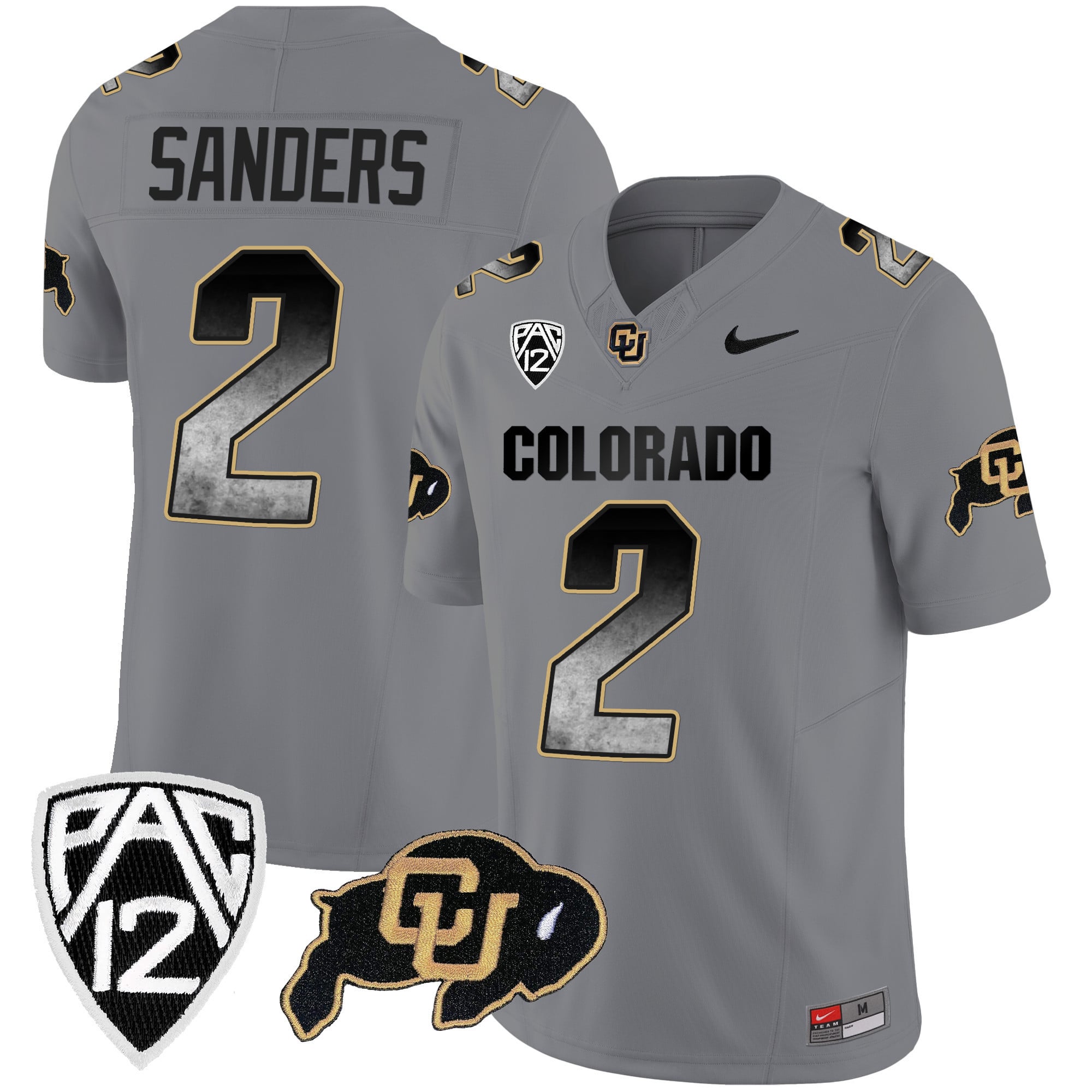 Men's Colorado Buffaloes Arch Smoke Vapor Jersey - All Stitched