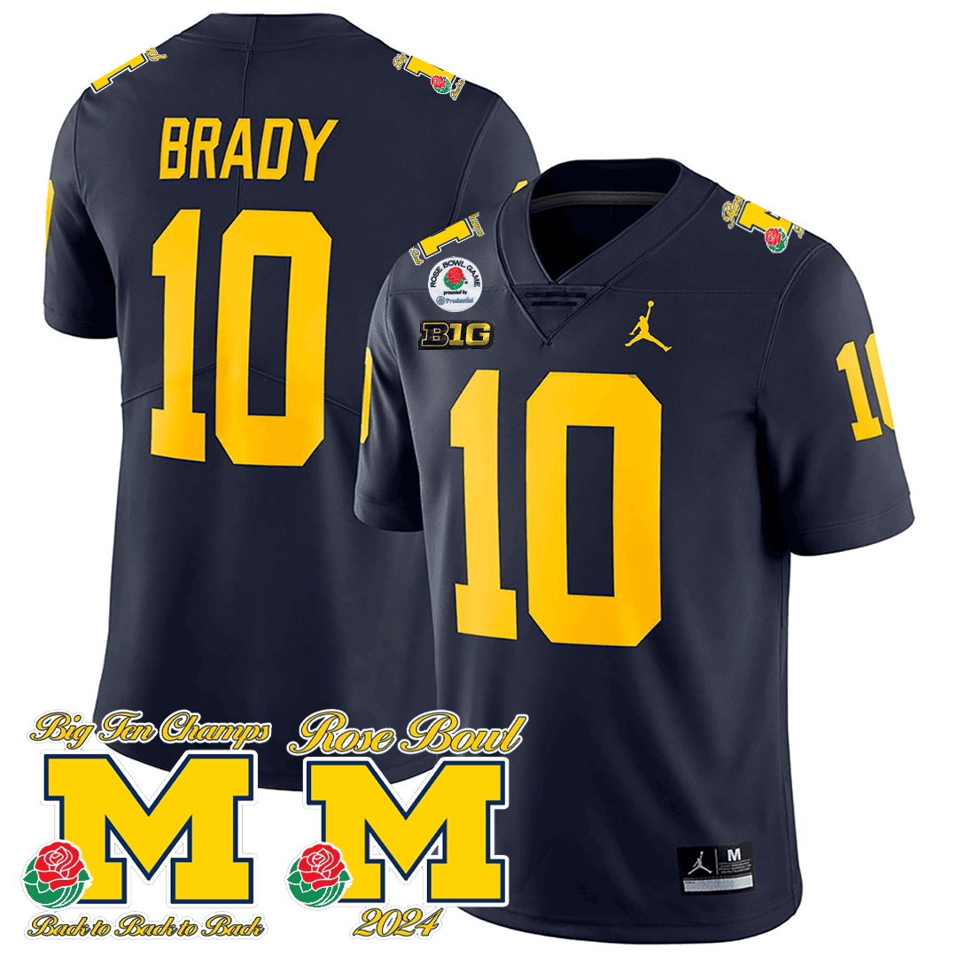 Men's Michigan Wolverines Rose Bowl Game Jersey - All Stitched