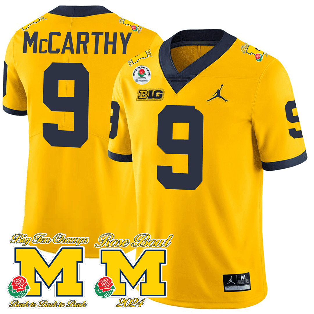 Men's Michigan Wolverines Rose Bowl Game Jersey - All Stitched