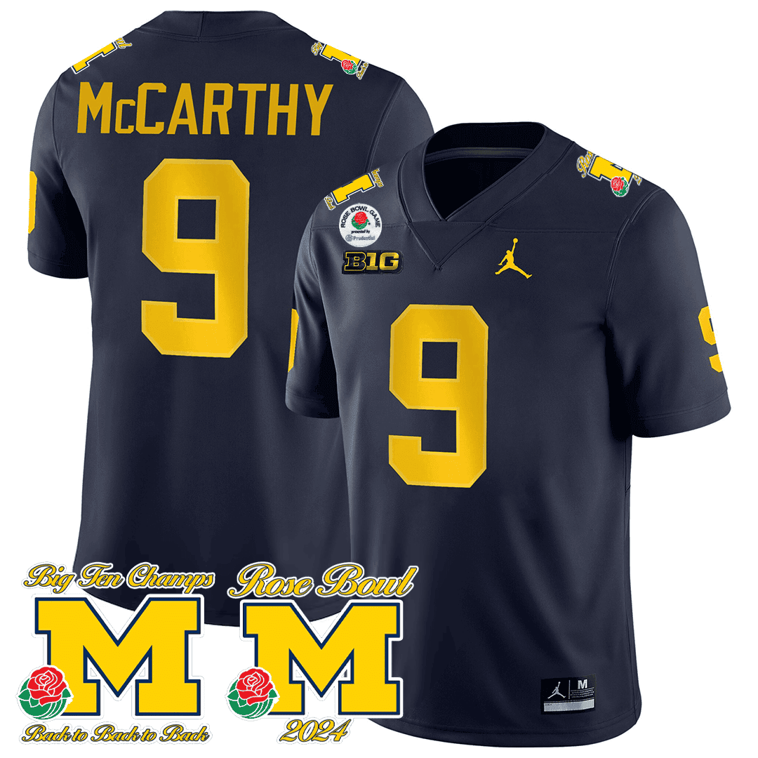 Men's Michigan Wolverines Rose Bowl Game Jersey - All Stitched