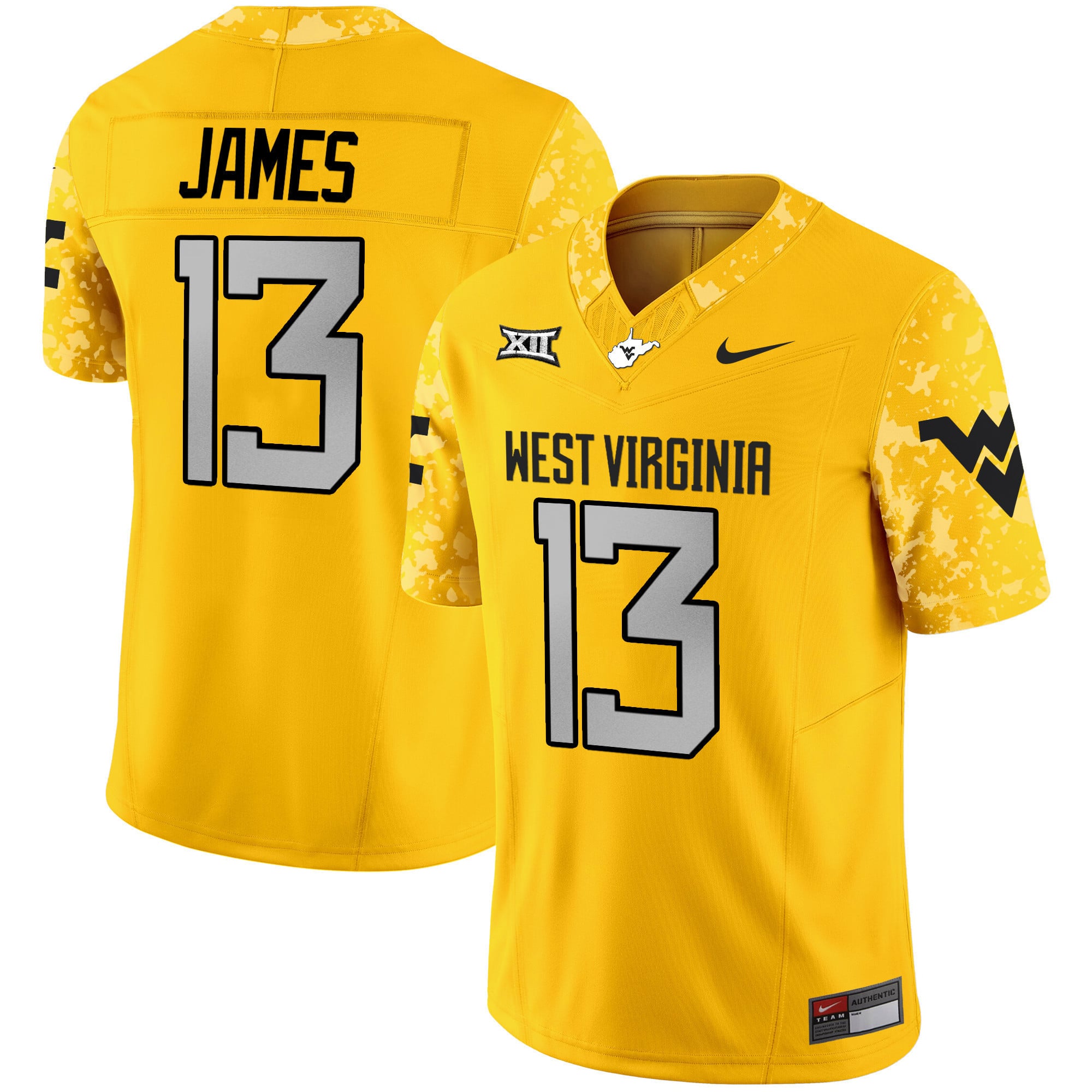 Men's West Virginia Mountaineers 2024 Vapor Limited Jersey V2 - All Stitched