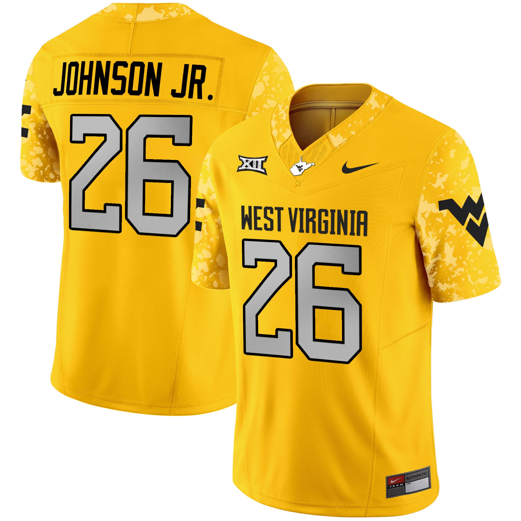 Men's West Virginia Mountaineers 2024 Vapor Limited Jersey V2 - All Stitched