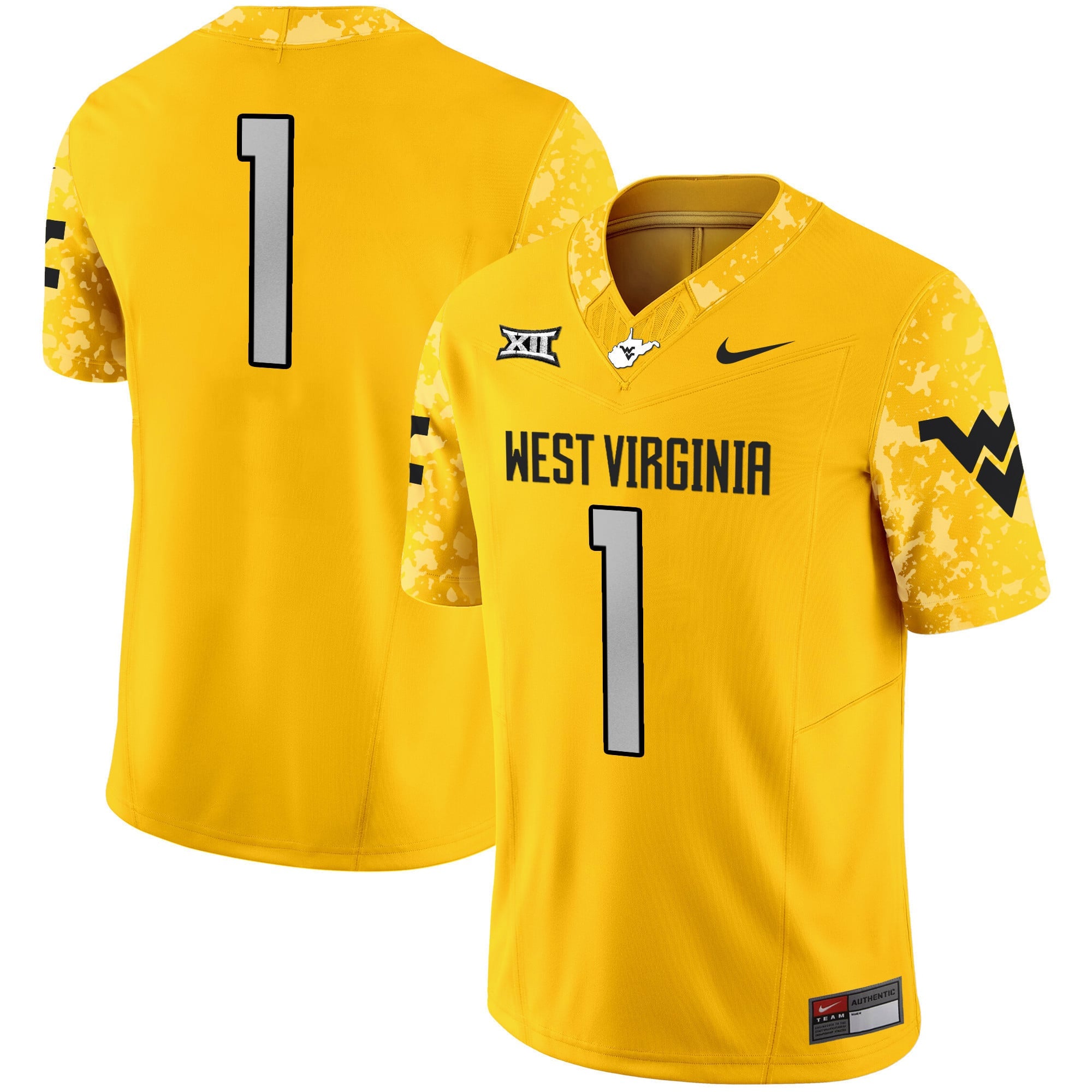 Men's West Virginia Mountaineers 2024 Vapor Limited Jersey V2 - All Stitched