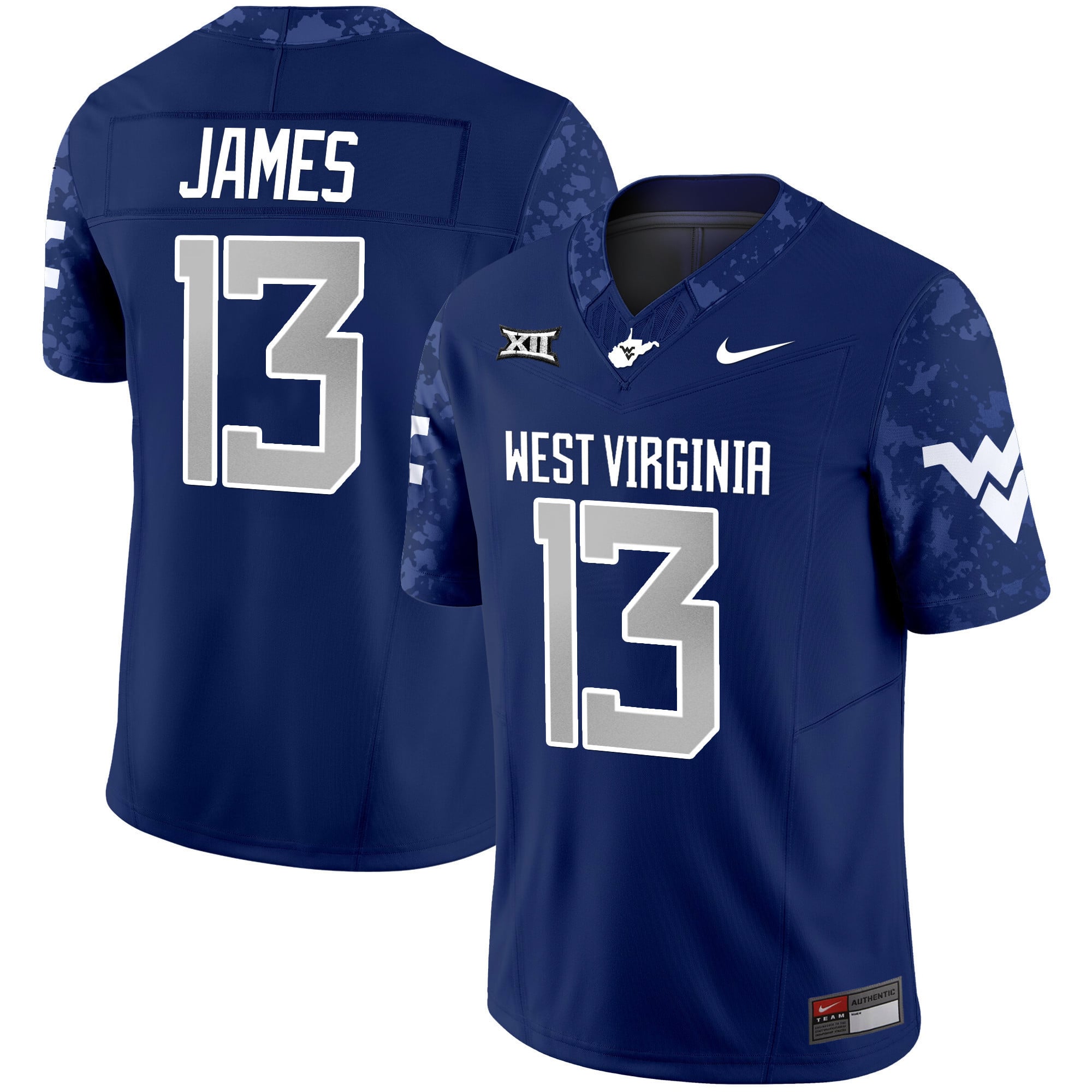 Men's West Virginia Mountaineers 2024 Vapor Limited Jersey V2 - All Stitched