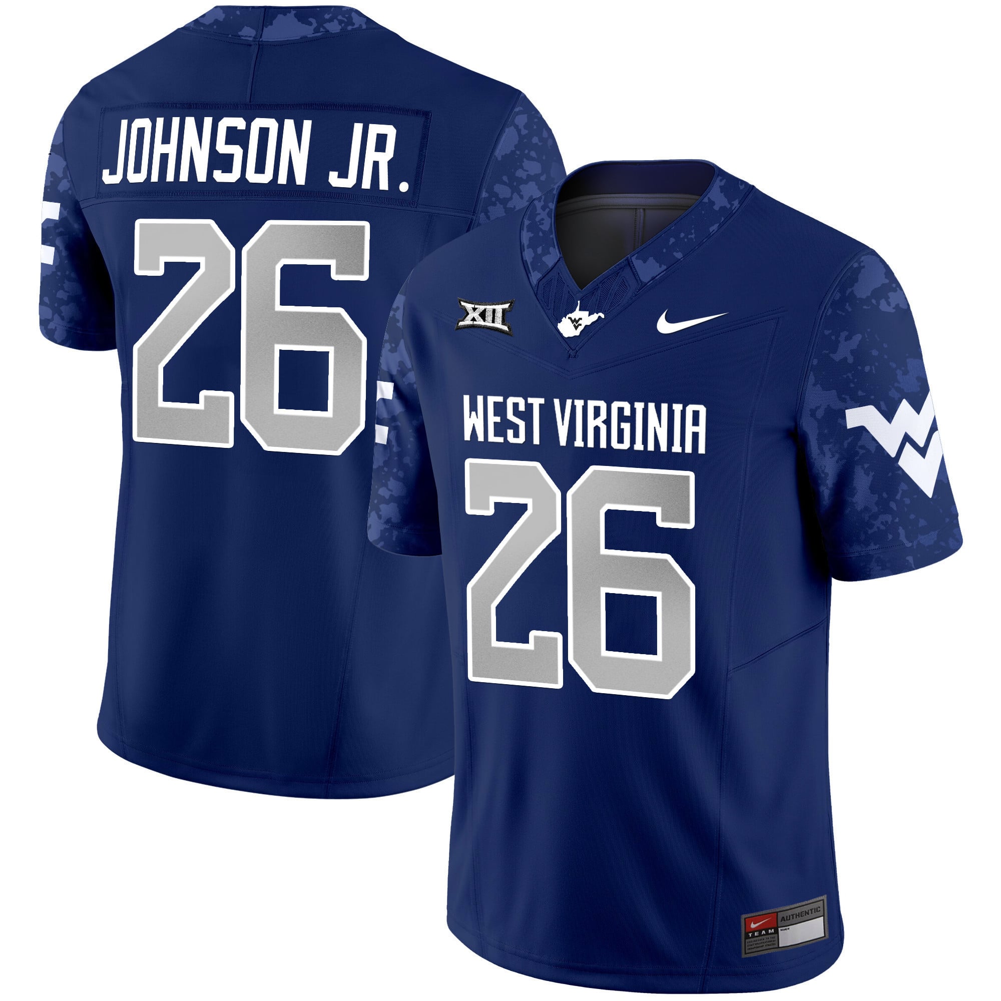 Men's West Virginia Mountaineers 2024 Vapor Limited Jersey V2 - All Stitched