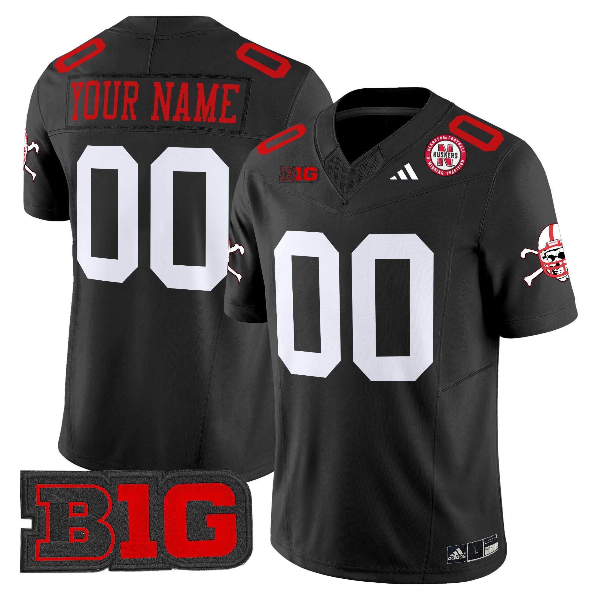 Nebraska Cornhuskers 2024 Vapor Limited Custom Jersey - All Stitched