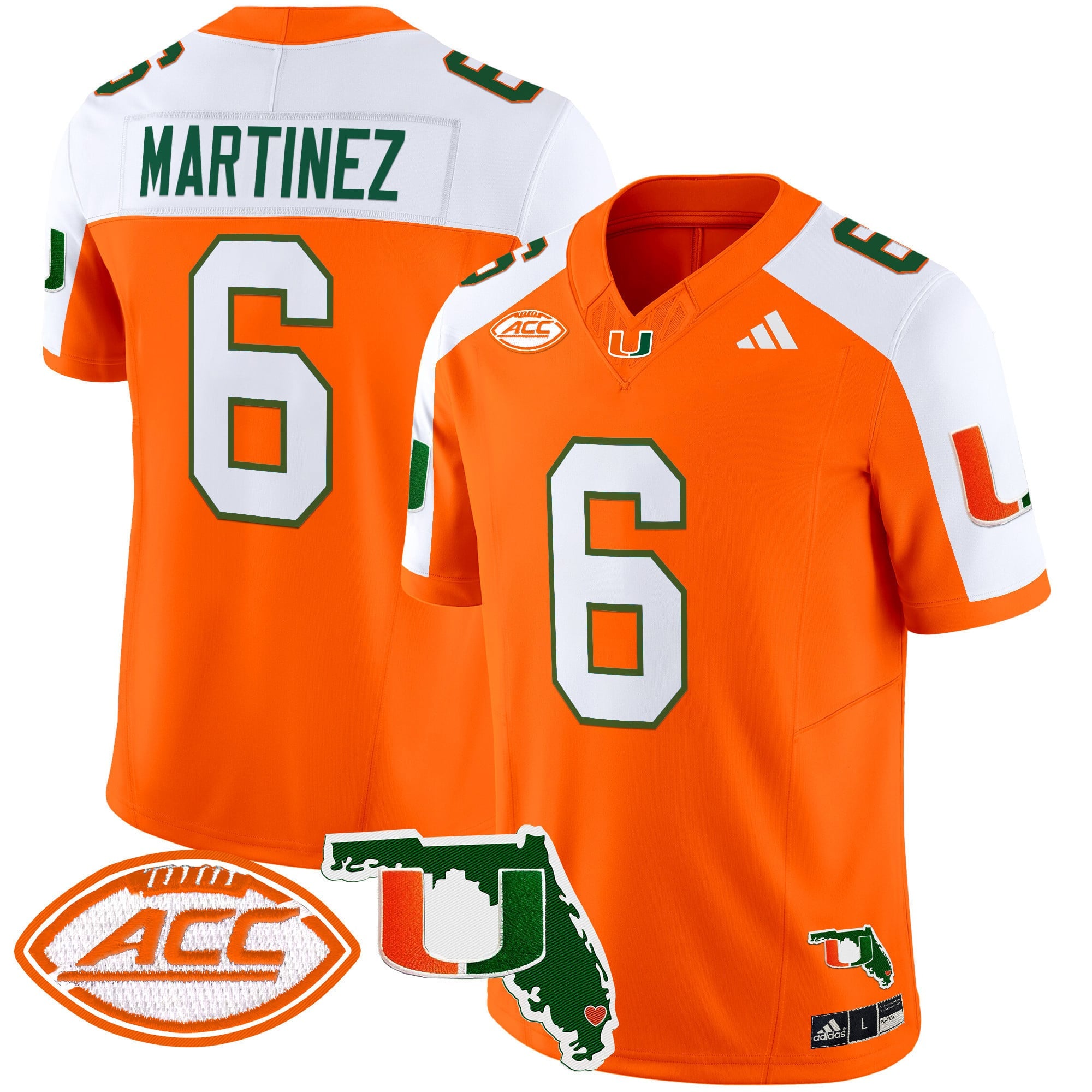 Men's Miami Hurricanes 2024 Florida Patch Vapor Limited Jersey - All Stitched