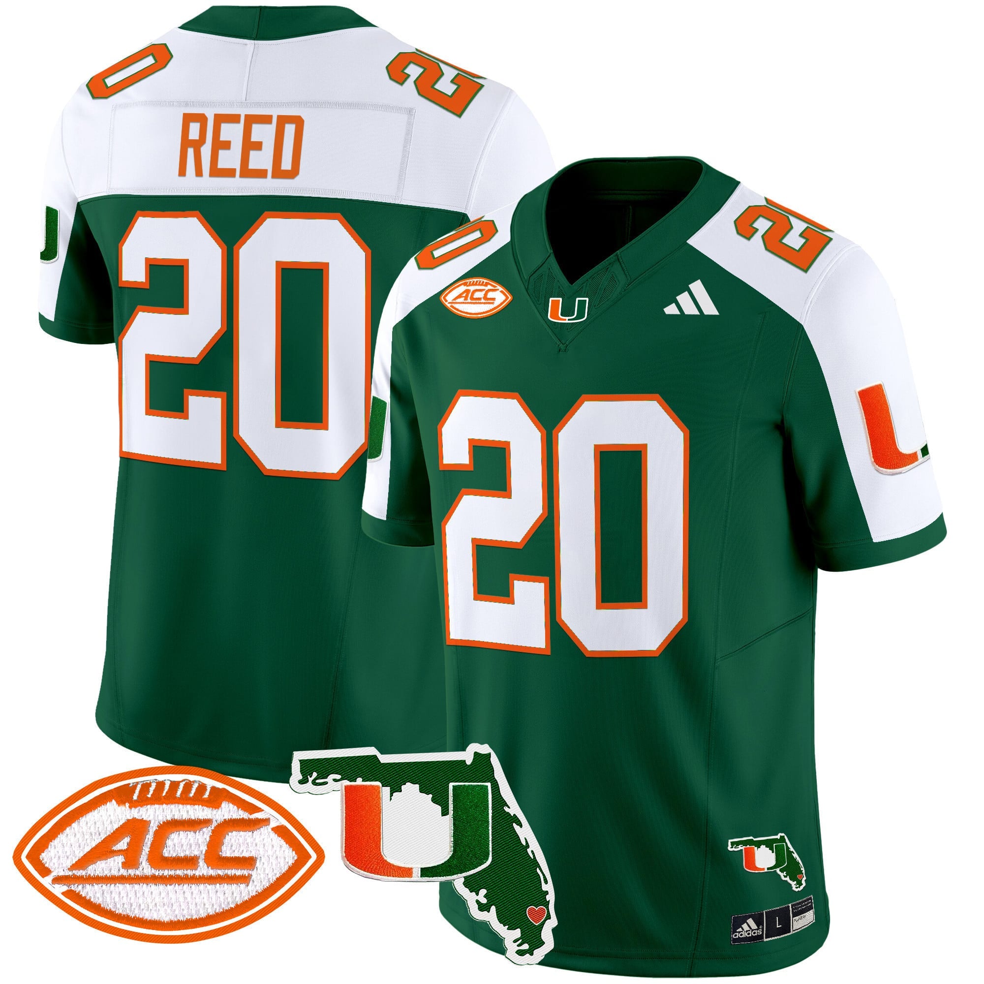 Men's Miami Hurricanes 2024 Florida Patch Vapor Limited Jersey - All Stitched