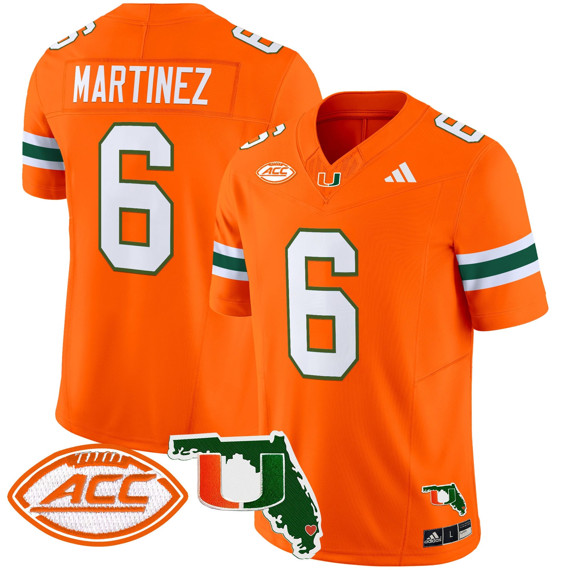 Men's Miami Hurricanes 2024 Florida Patch Vapor Limited Jersey - All Stitched