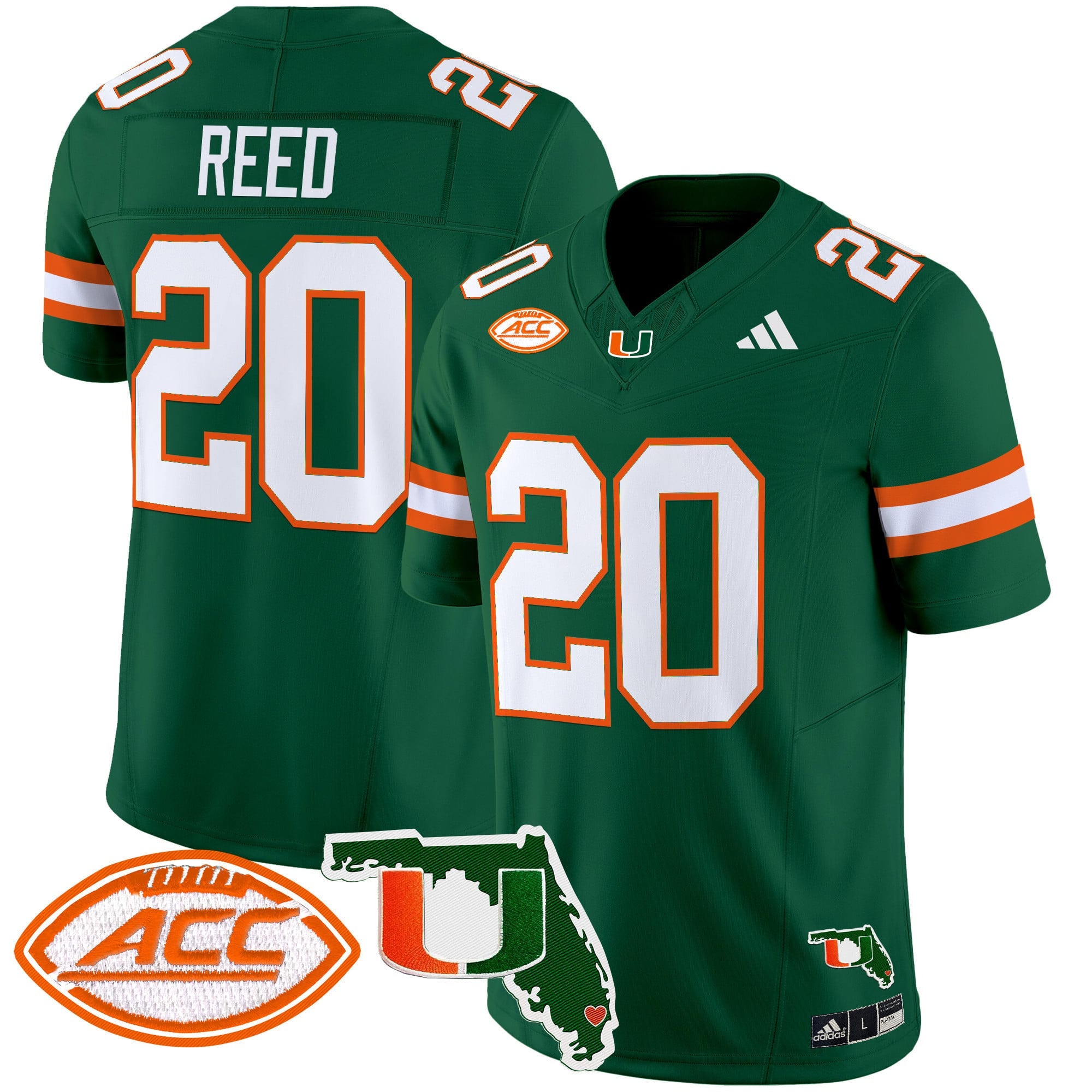Men's Miami Hurricanes 2024 Florida Patch Vapor Limited Jersey - All Stitched