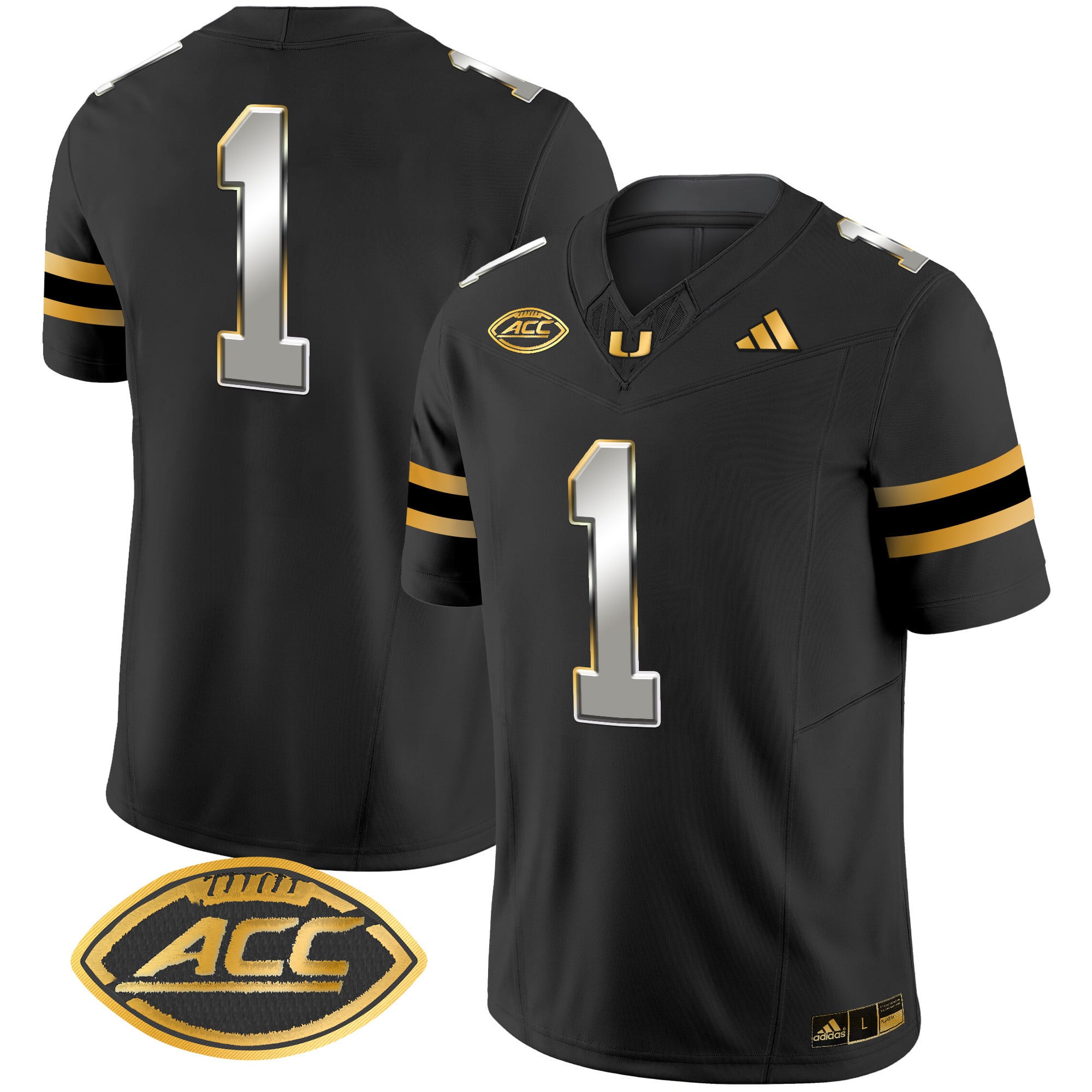 Men's Miami Hurricanes 2024 Gold Vapor Limited Jersey - All Stitched
