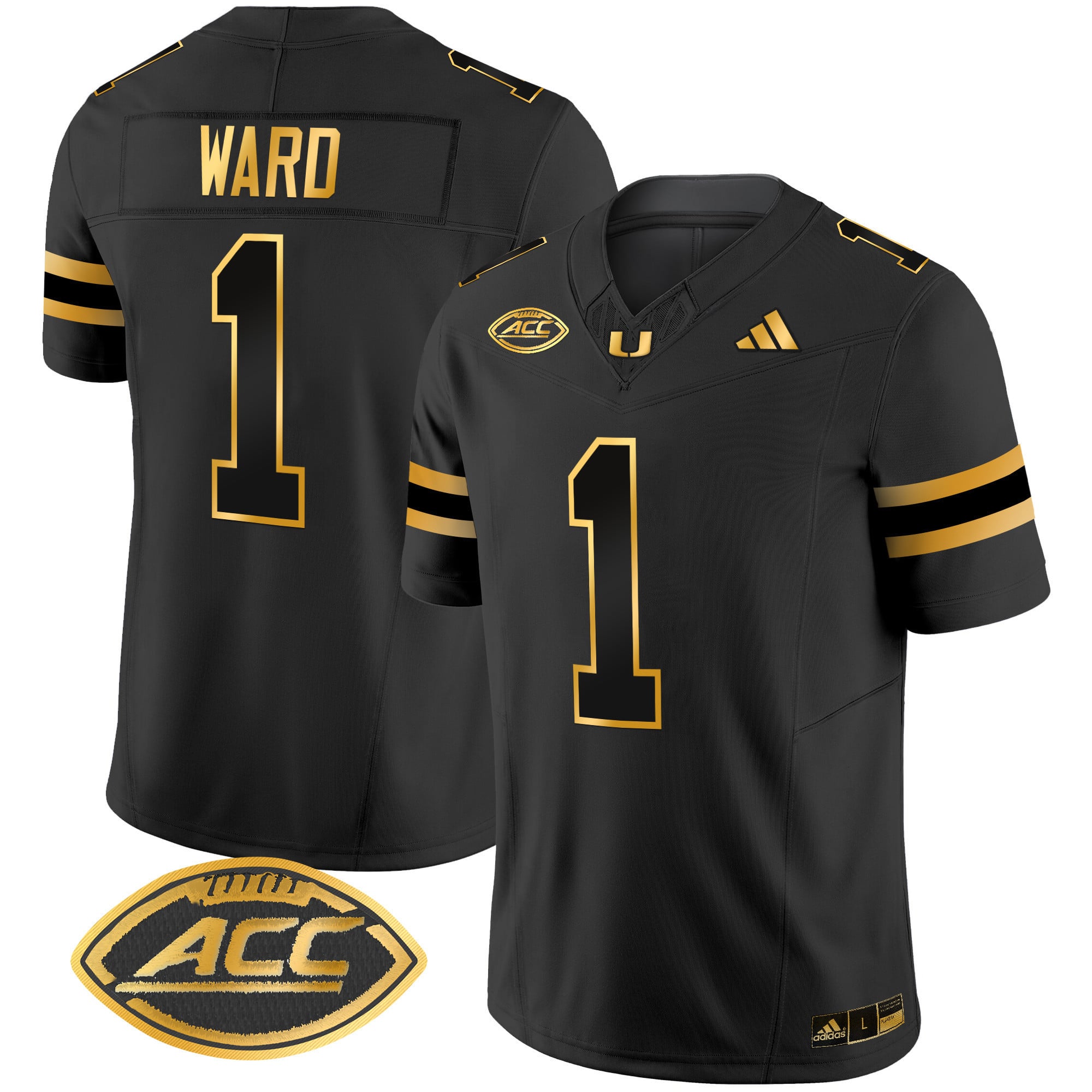 Men's Miami Hurricanes 2024 Gold Vapor Limited Jersey - All Stitched