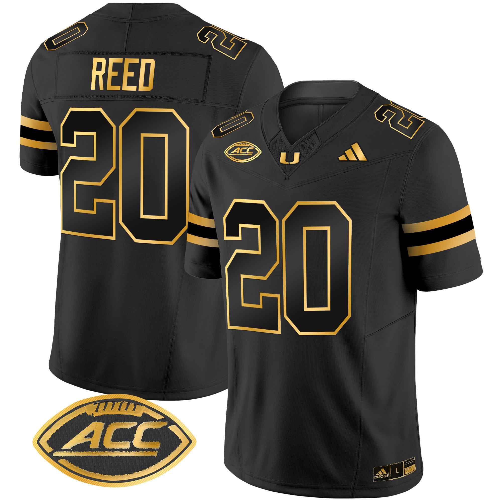 Men's Miami Hurricanes 2024 Gold Vapor Limited Jersey - All Stitched