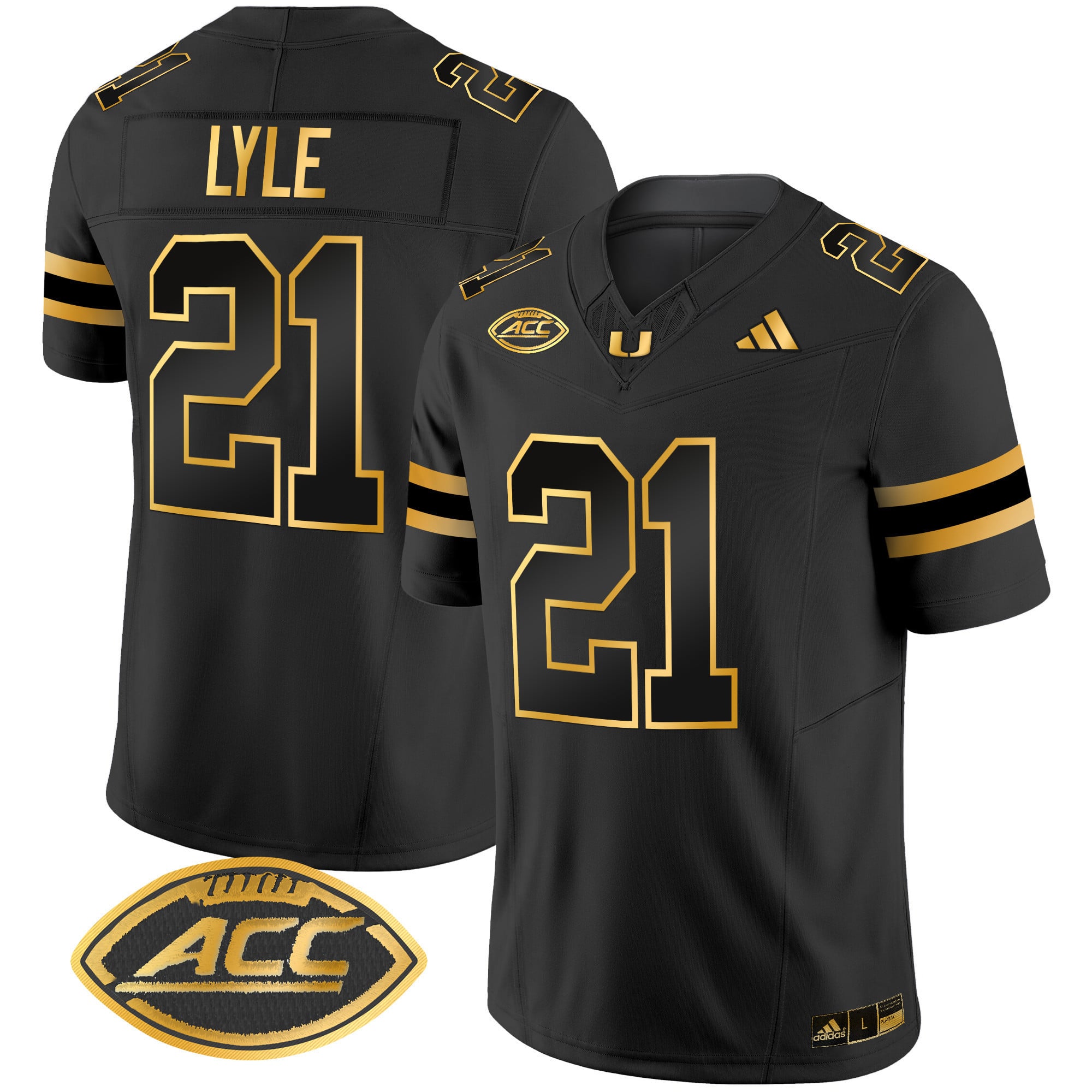 Men's Miami Hurricanes 2024 Gold Vapor Limited Jersey - All Stitched