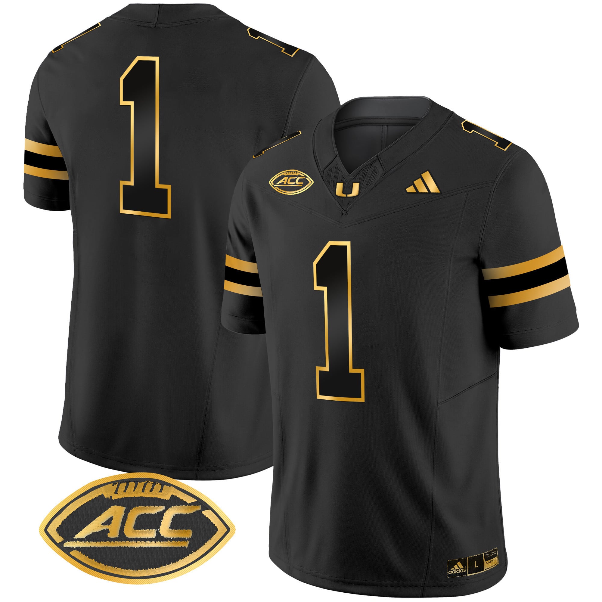 Men's Miami Hurricanes 2024 Gold Vapor Limited Jersey - All Stitched