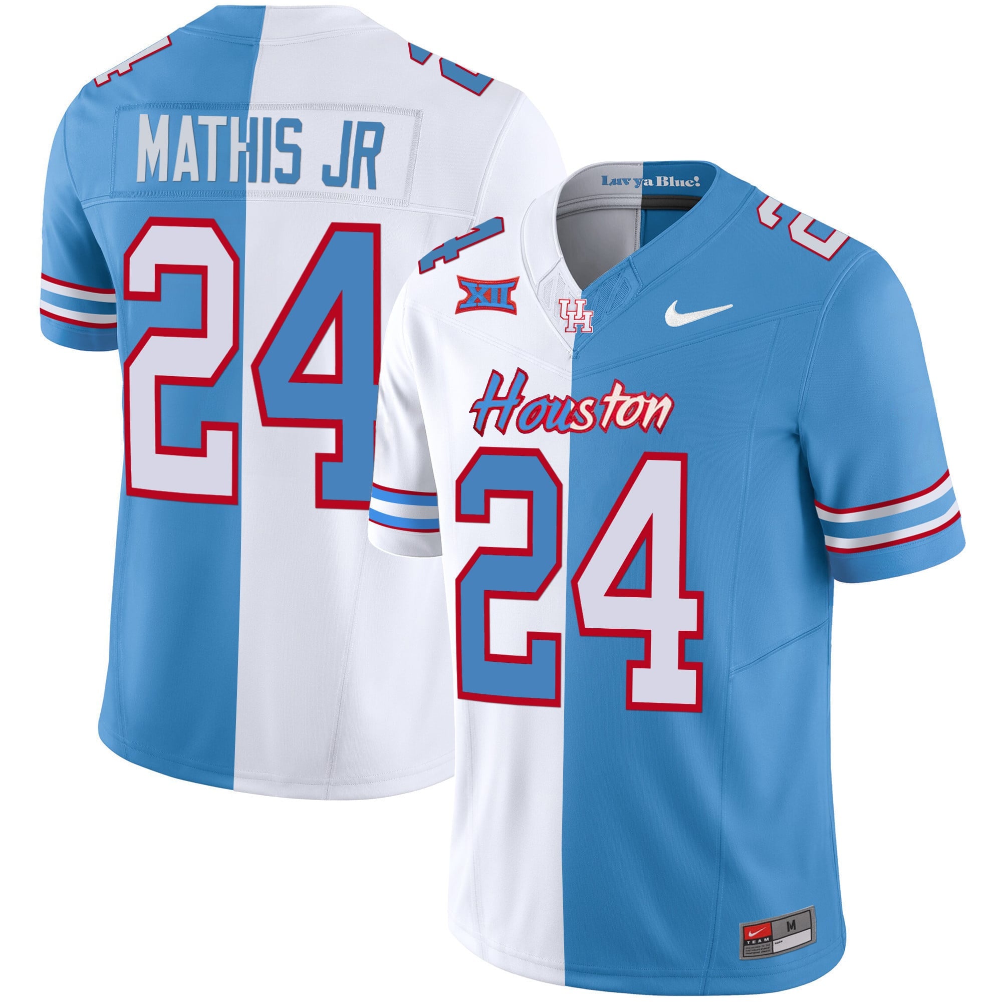 Men's Houston Cougars 2023 Oilers Inspired Vapor Jersey V5 - All Stitched