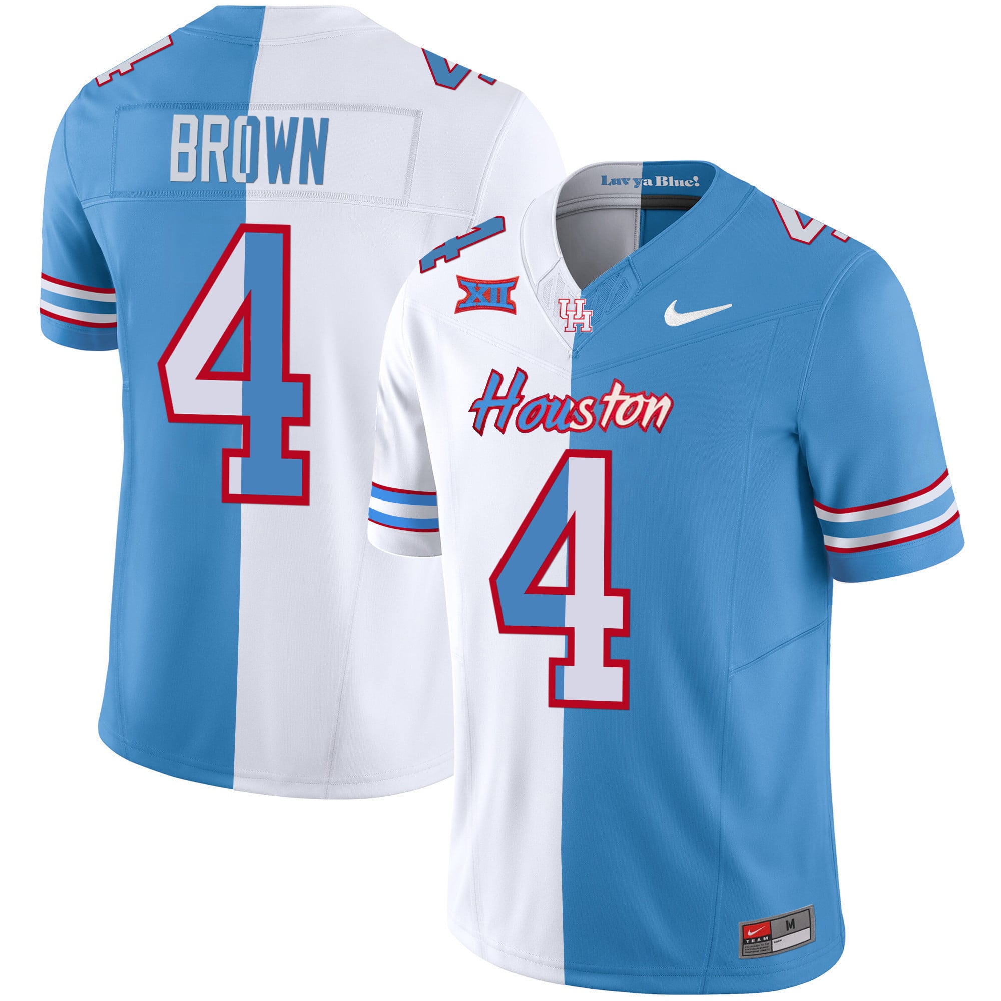 Men's Houston Cougars 2023 Oilers Inspired Vapor Jersey V5 - All Stitched