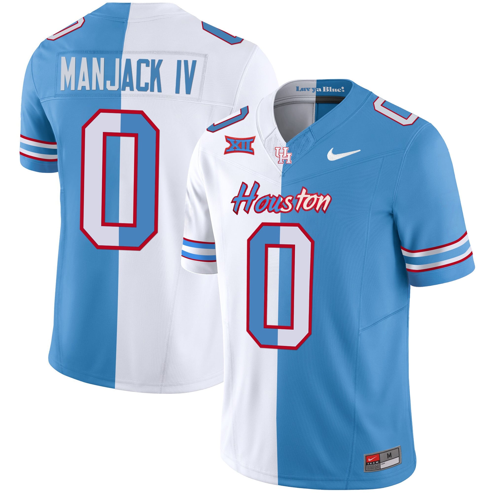 Men's Houston Cougars 2023 Oilers Inspired Vapor Jersey V5 - All Stitched