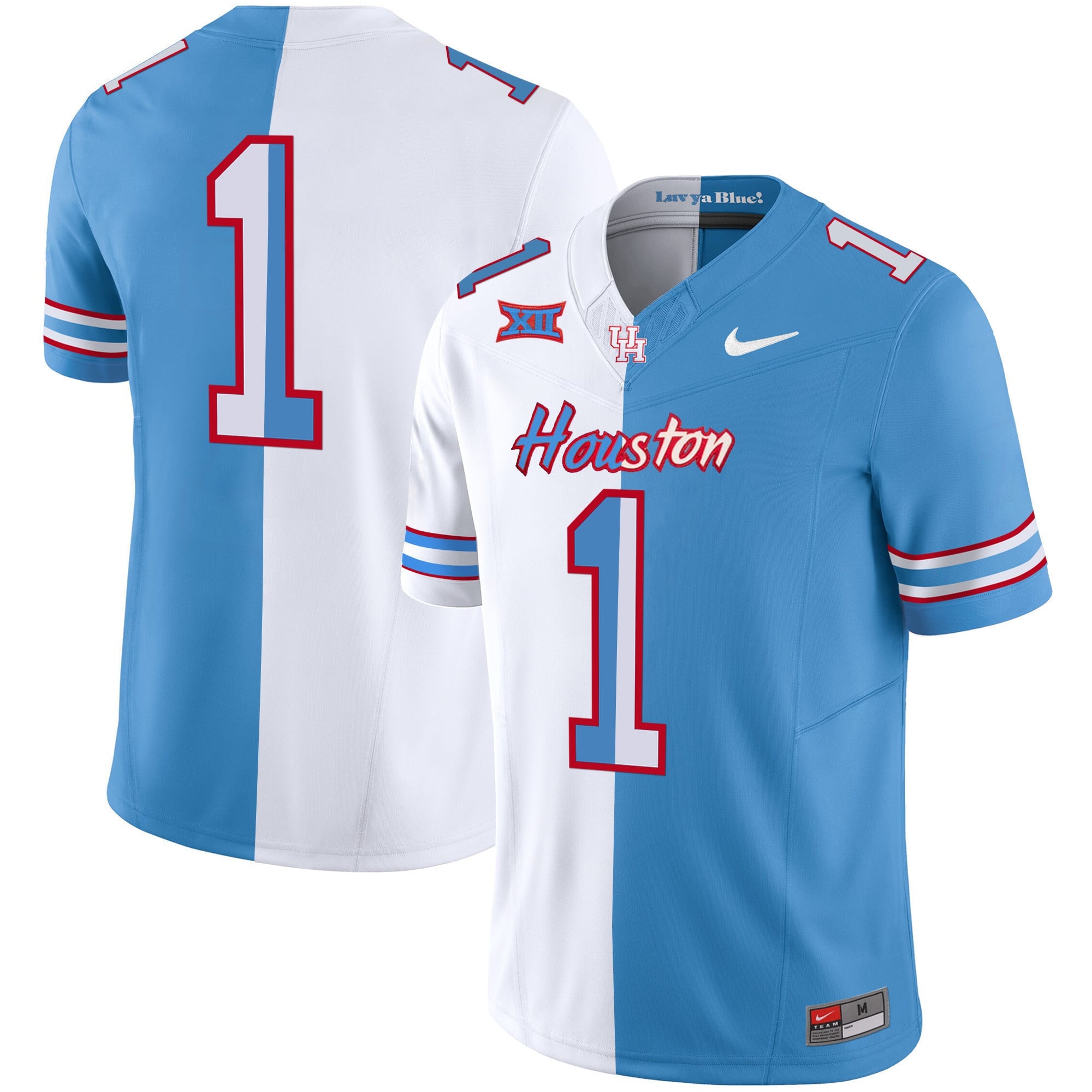 Men's Houston Cougars 2023 Oilers Inspired Vapor Jersey V5 - All Stitched