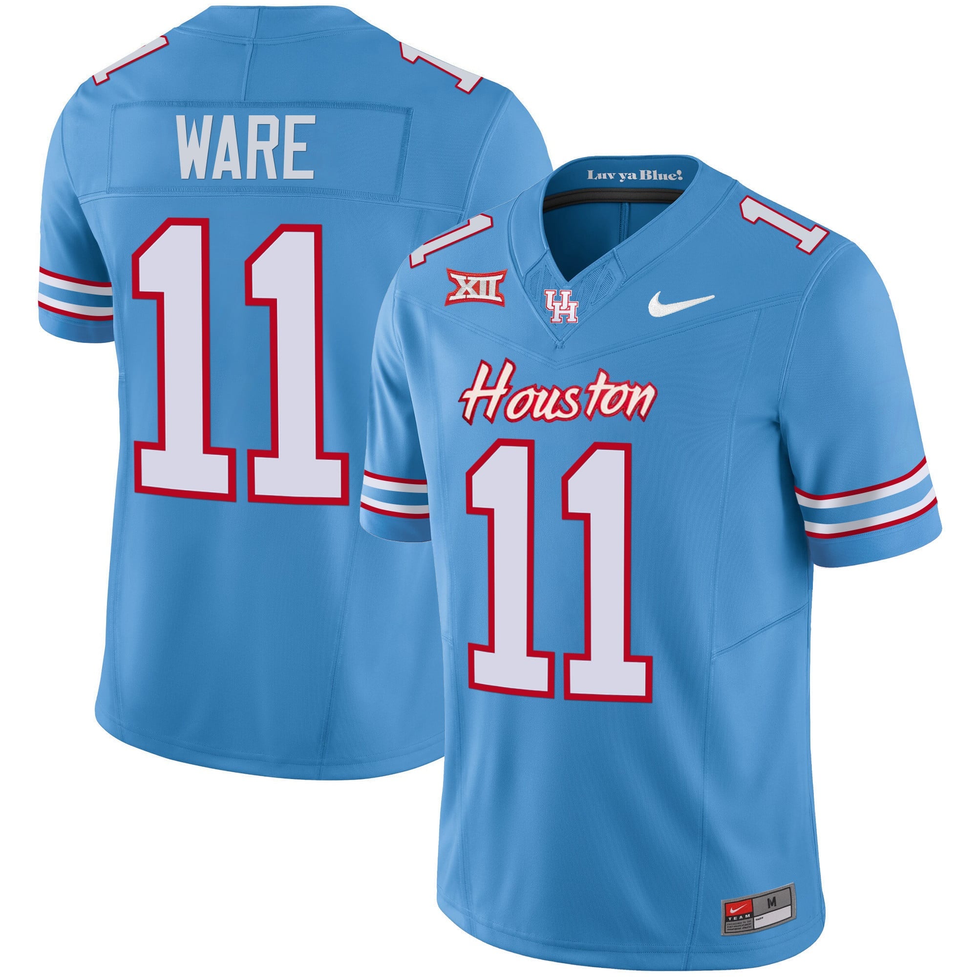 Men's Houston Cougars 2023 Oilers Inspired Vapor Jersey V5 - All Stitched