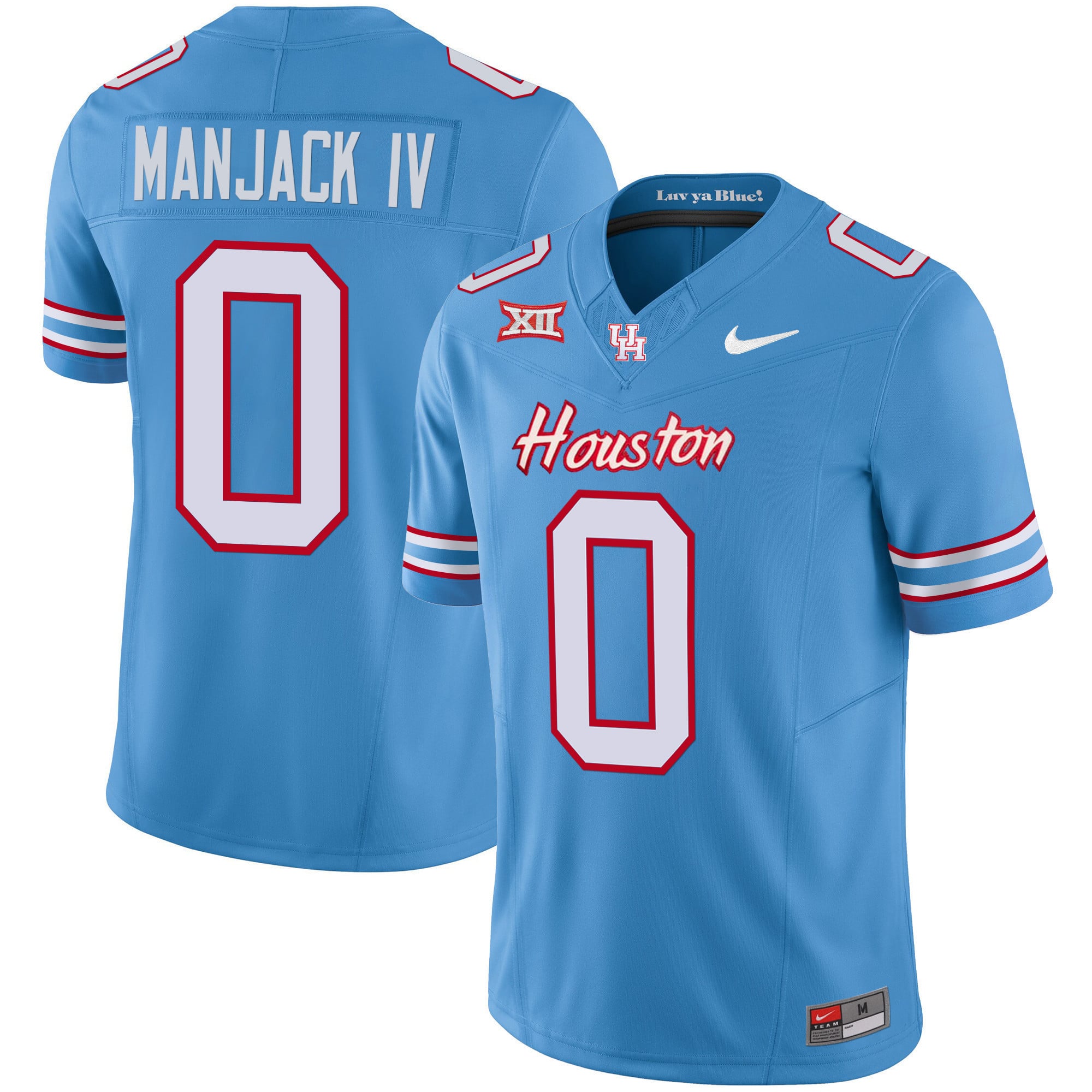 Men's Houston Cougars 2023 Oilers Inspired Vapor Jersey V5 - All Stitched