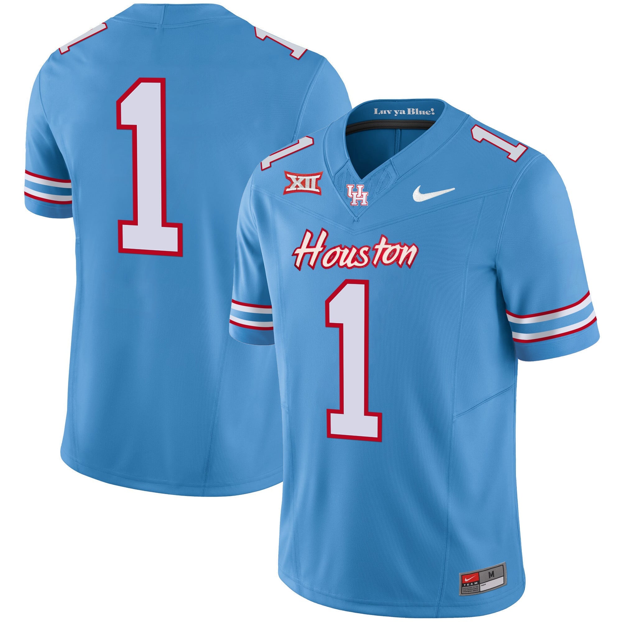 Men's Houston Cougars 2023 Oilers Inspired Vapor Jersey V5 - All Stitched