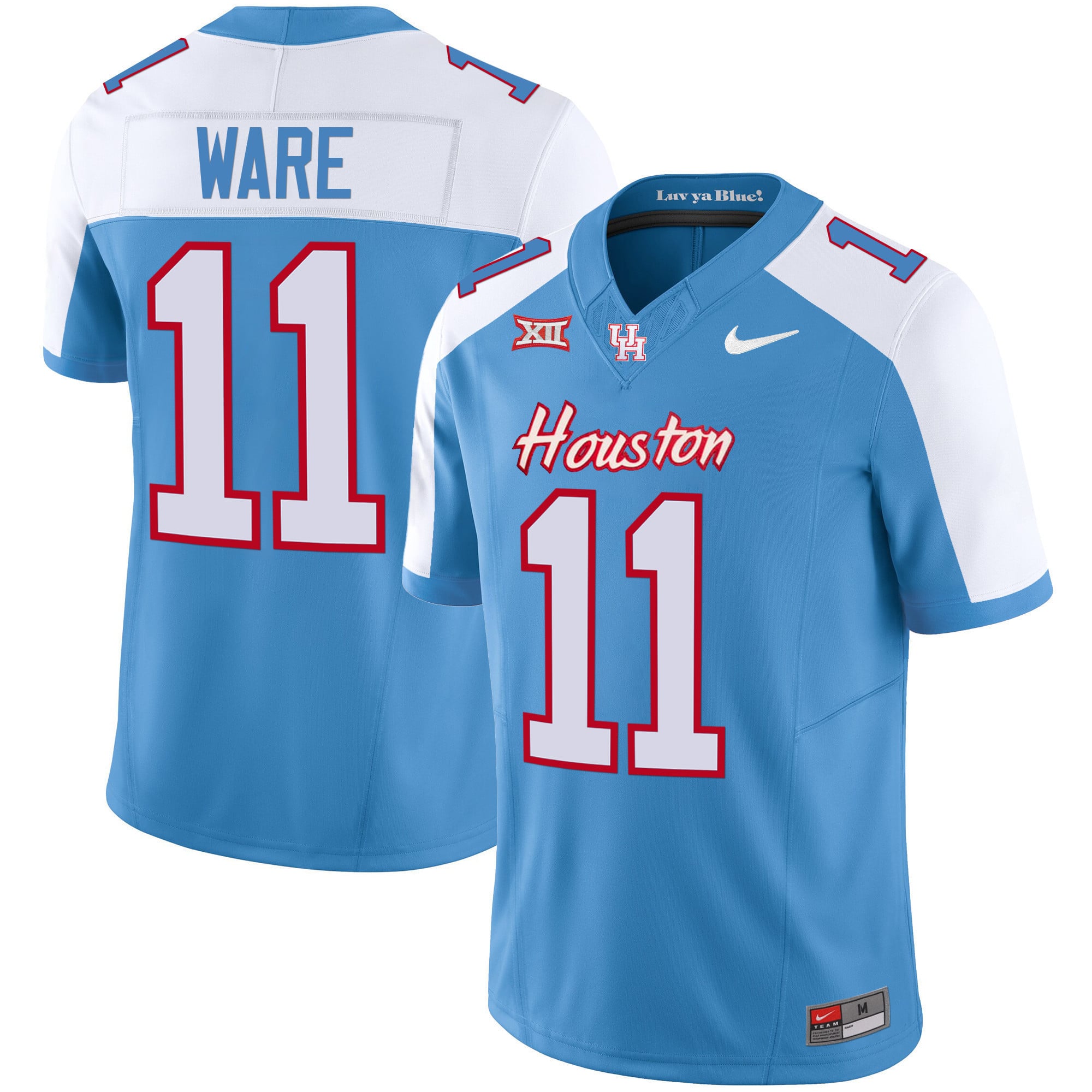 Men's Houston Cougars 2023 Oilers Inspired Vapor Jersey V5 - All Stitched