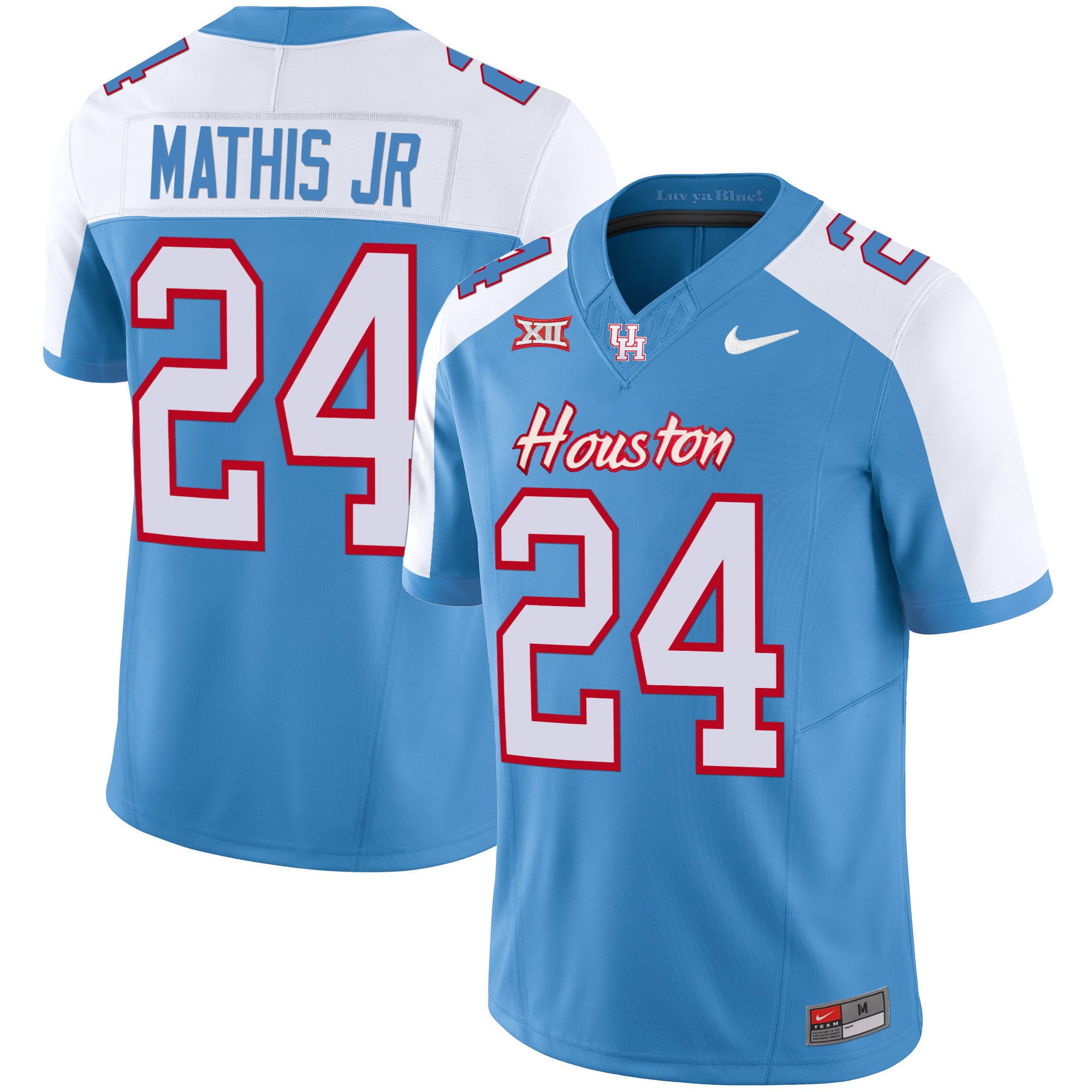 Men's Houston Cougars 2023 Oilers Inspired Vapor Jersey V5 - All Stitched