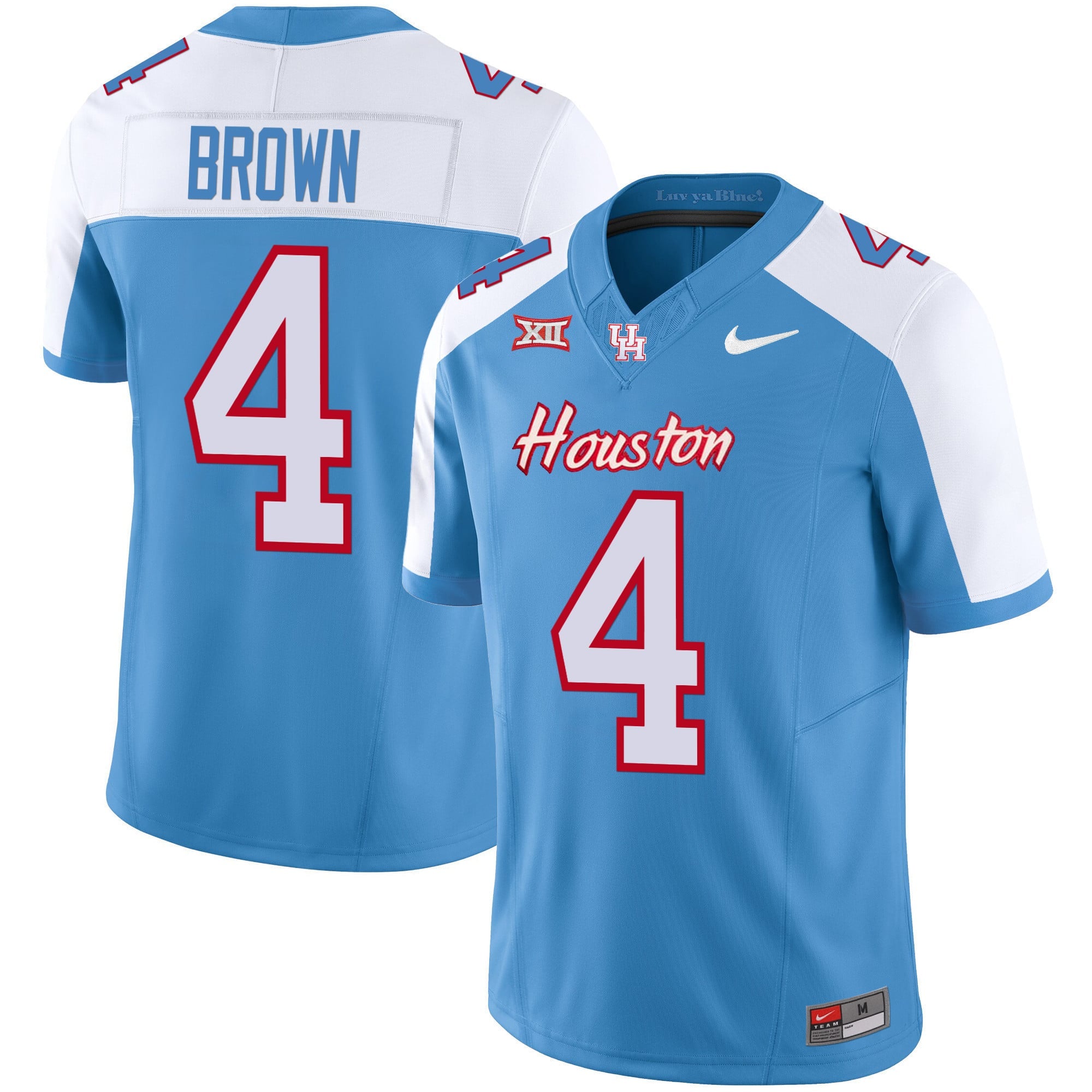 Men's Houston Cougars 2023 Oilers Inspired Vapor Jersey V5 - All Stitched