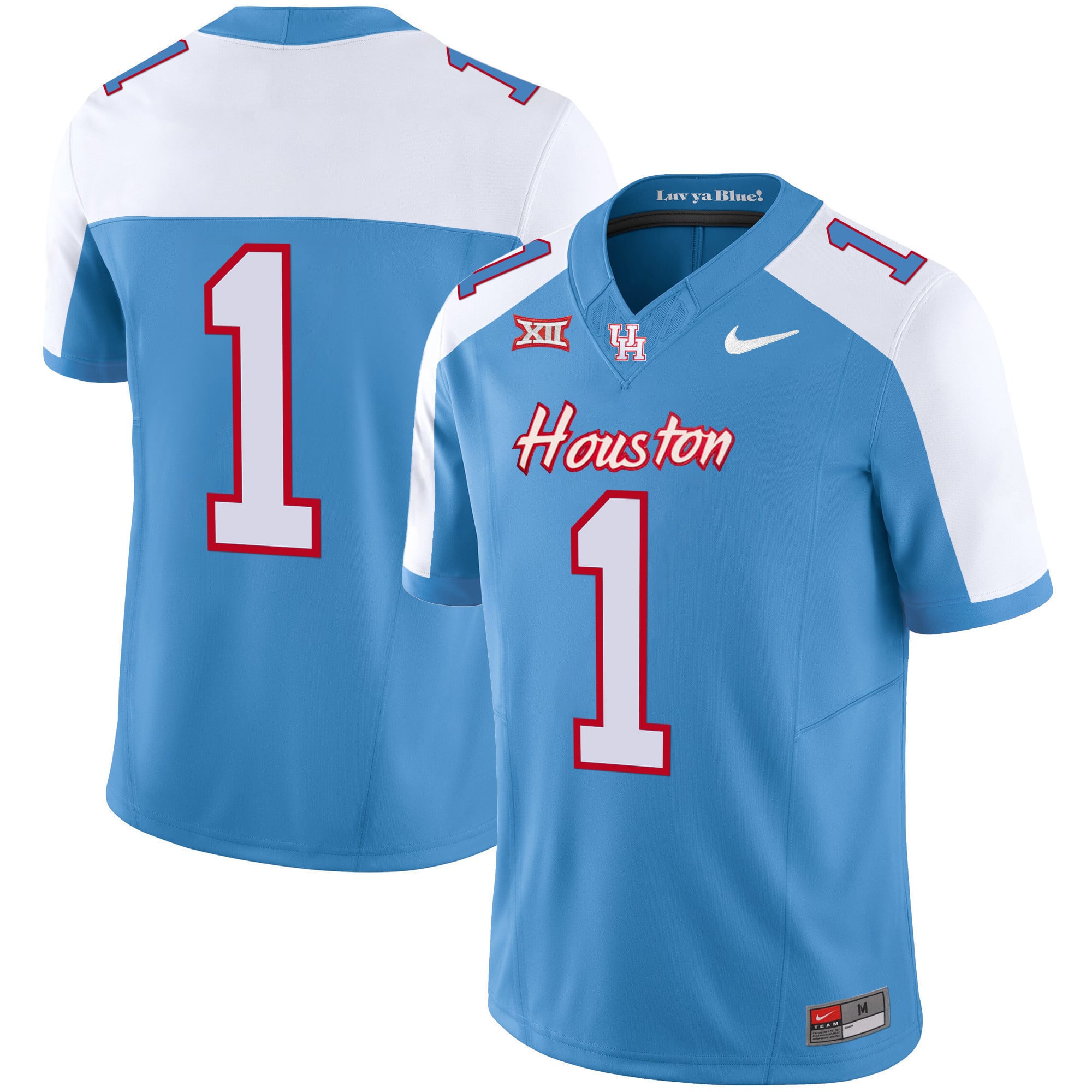 Men's Houston Cougars 2023 Oilers Inspired Vapor Jersey V5 - All Stitched
