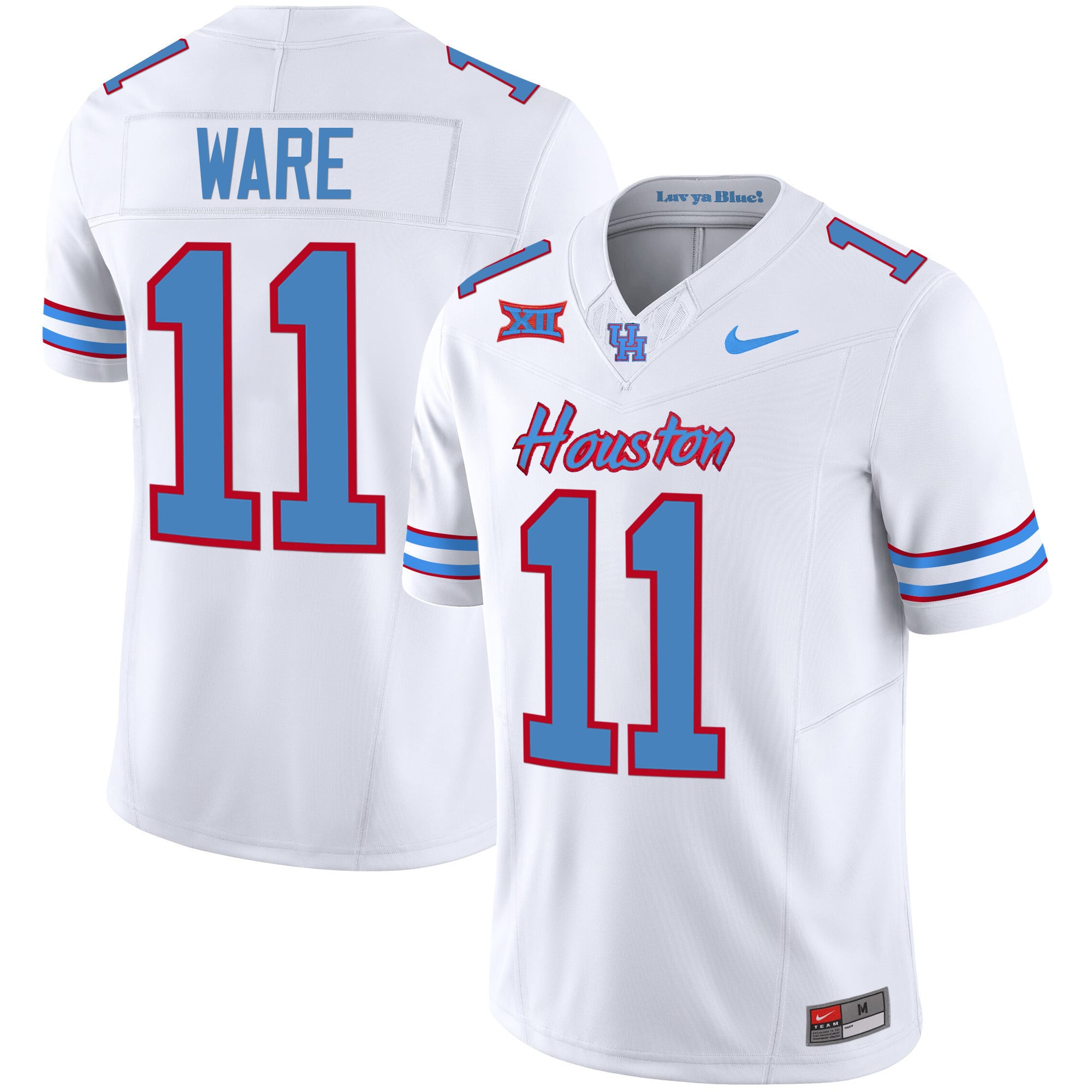 Men's Houston Cougars 2023 Oilers Inspired Vapor Jersey V5 - All Stitched