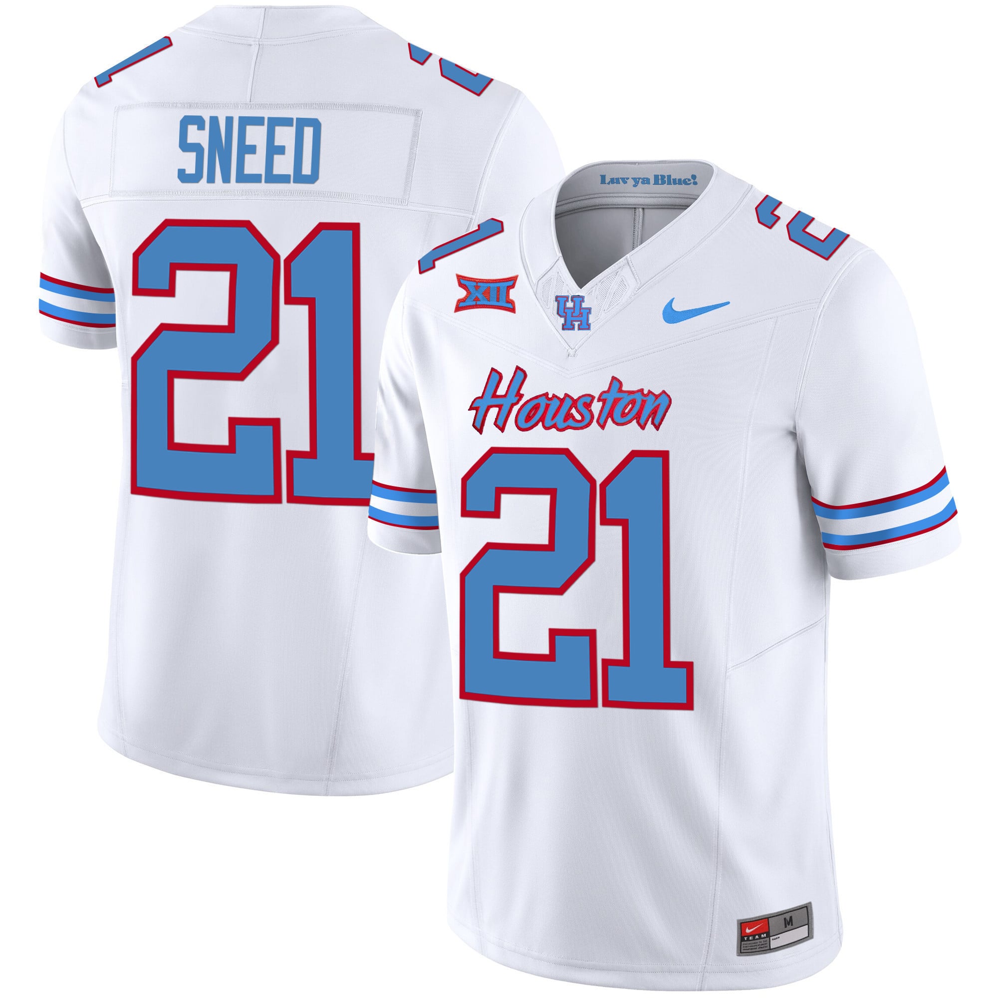 Men's Houston Cougars 2023 Oilers Inspired Vapor Jersey V5 - All Stitched