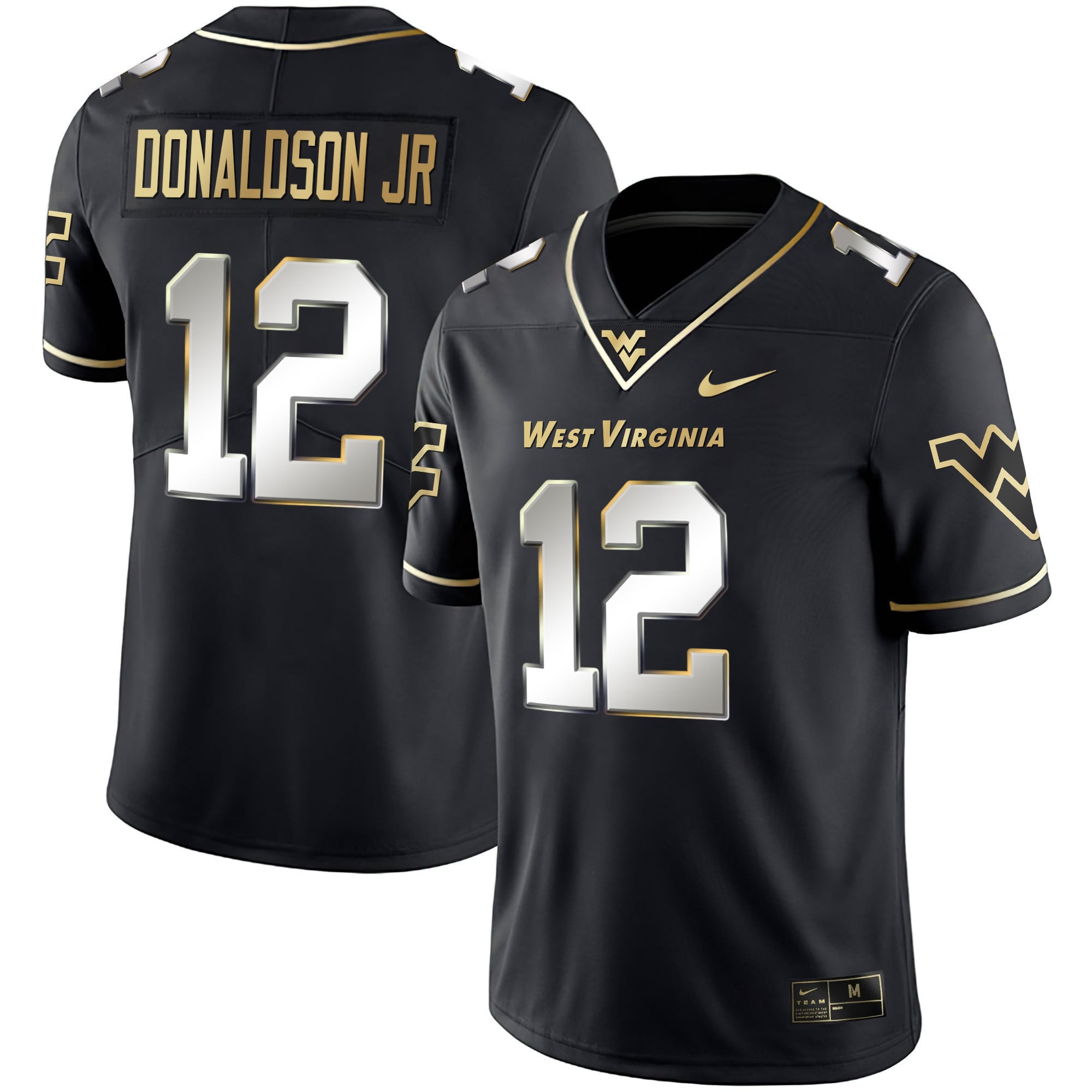 Men's Mountaineers Black Limited & Gold Vapor Jersey - All Stitched