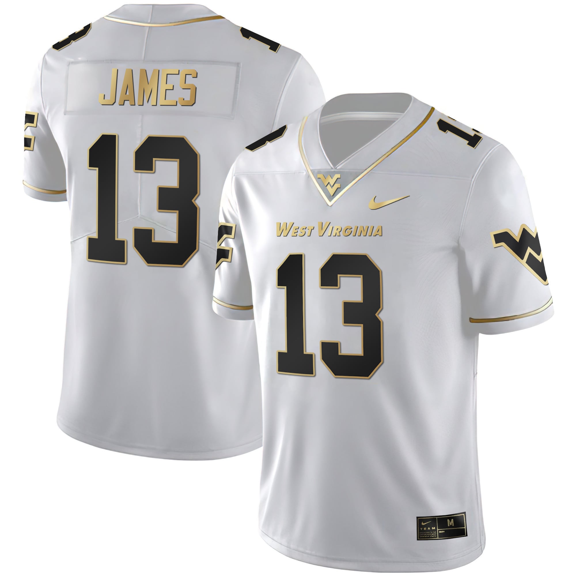 Men's Mountaineers Black Limited & Gold Vapor Jersey - All Stitched