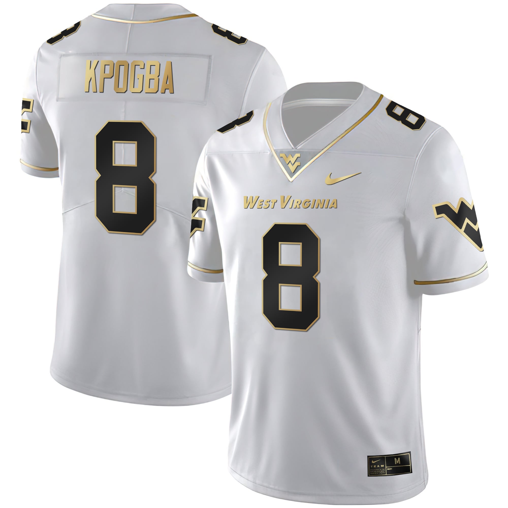 Men's Mountaineers Black Limited & Gold Vapor Jersey - All Stitched