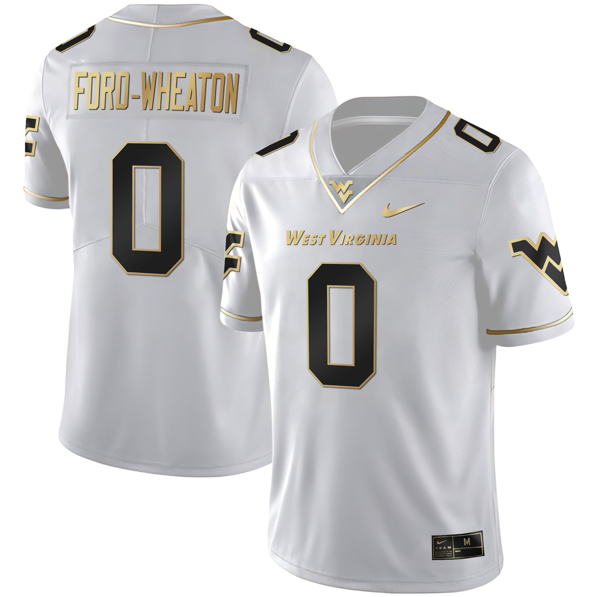 Men's Mountaineers Black Limited & Gold Vapor Jersey - All Stitched