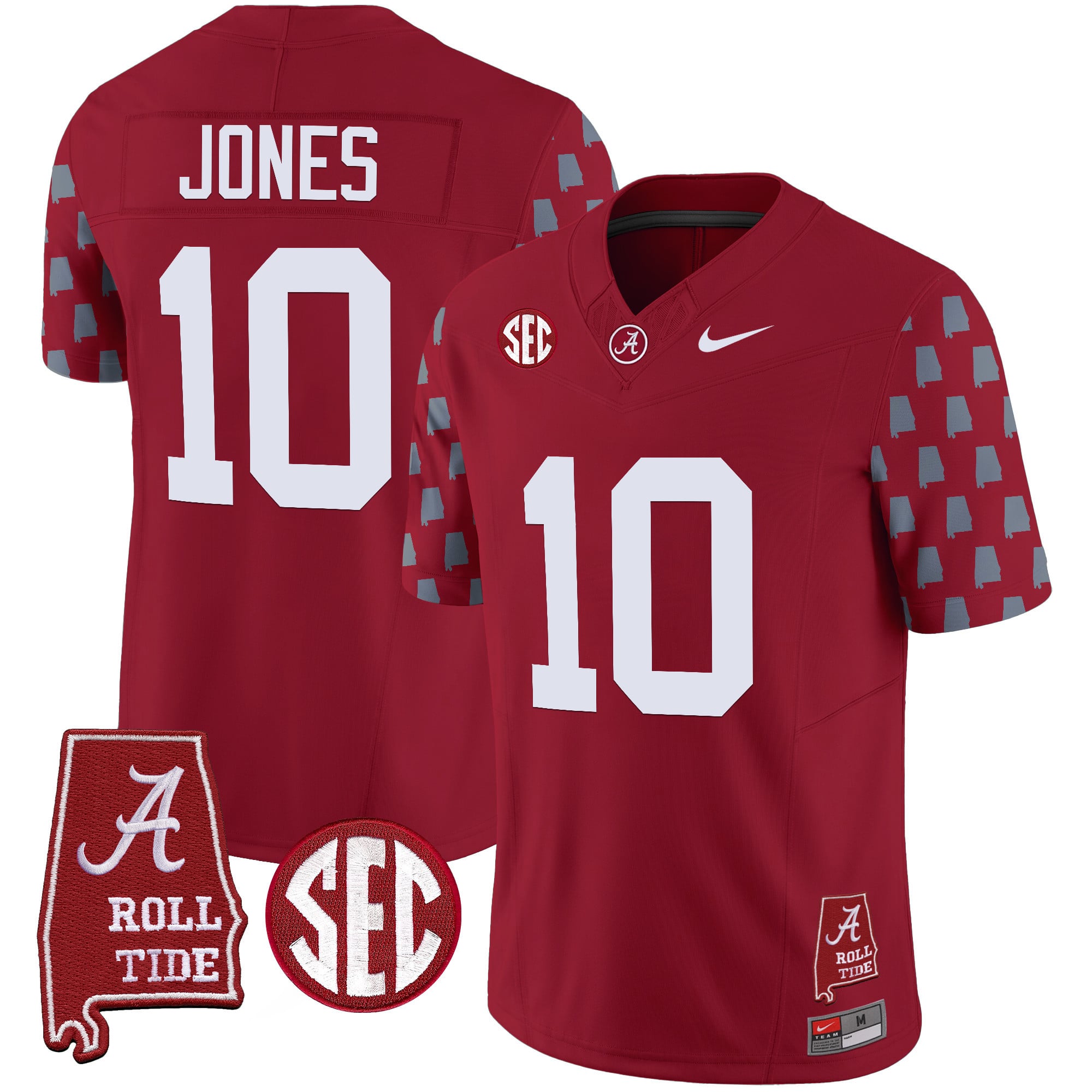 Men's Alabama Crimson Tide Vapor Limited Jersey - Alabama State Style - All Stitched